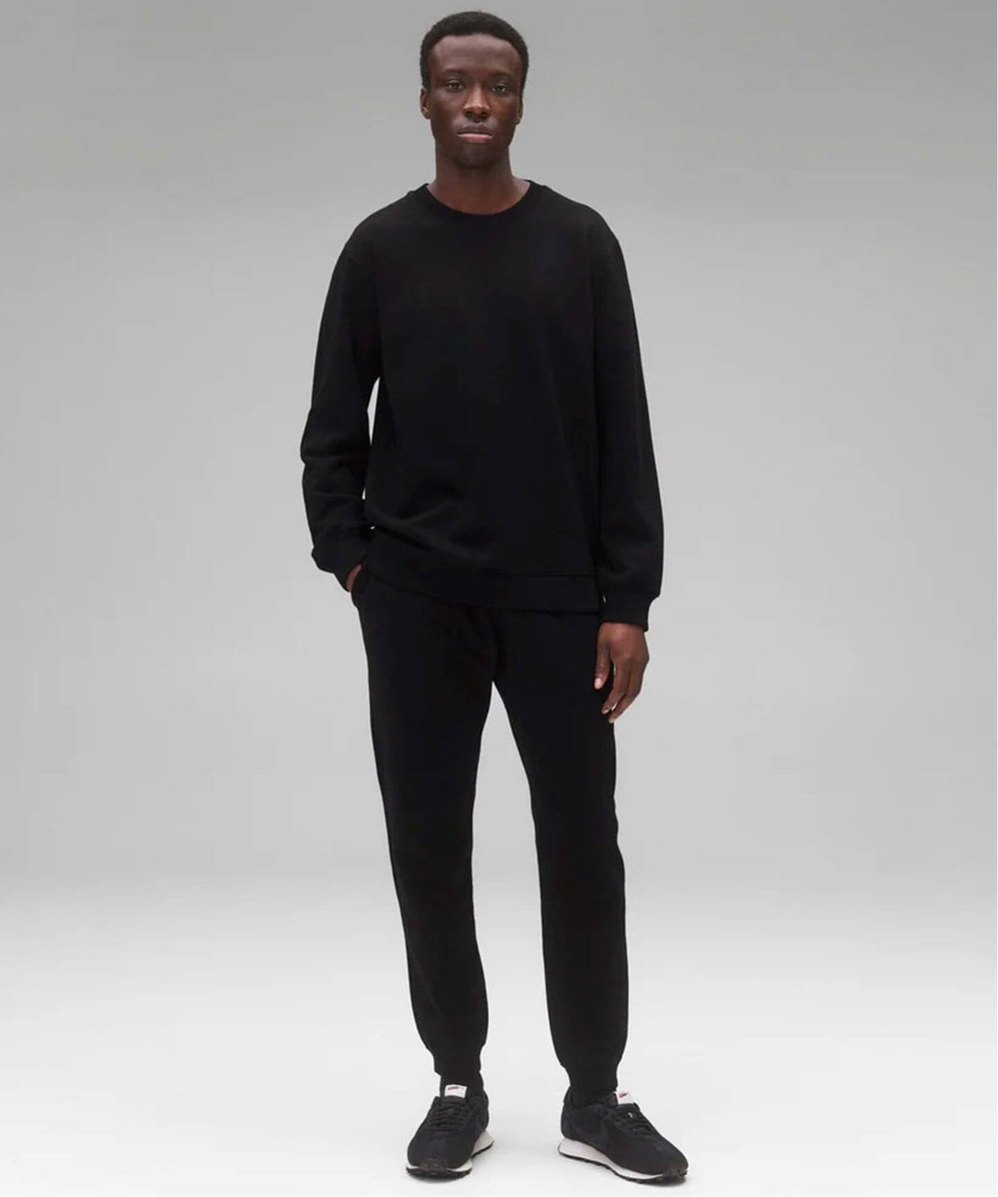 KYOTO BLACK MIDWEIGHT TERRY CLASSIC CREWNECK（スウェット