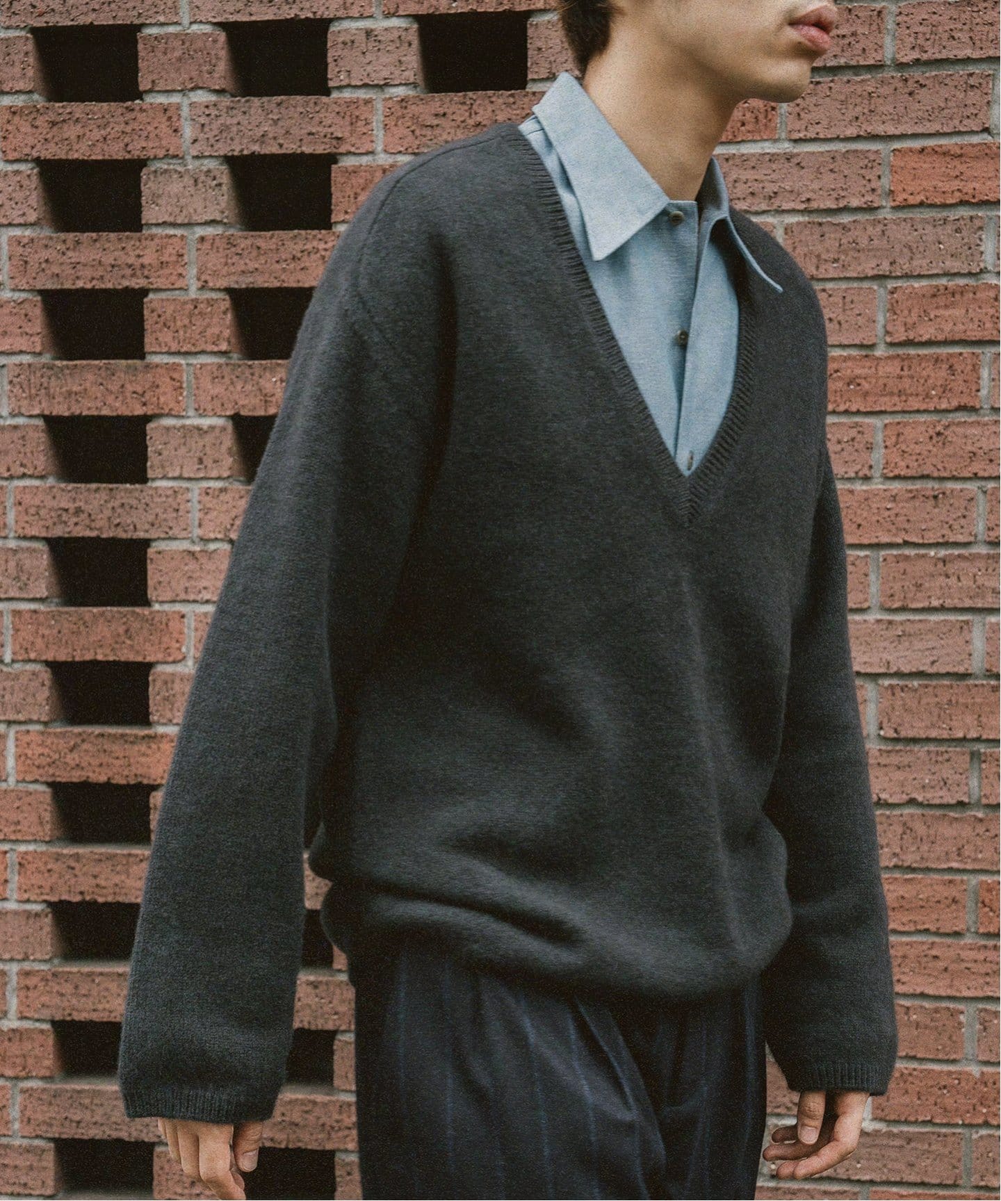 BATONER / バトナー】別注 V ネック ニット（ニット／セーター）｜L