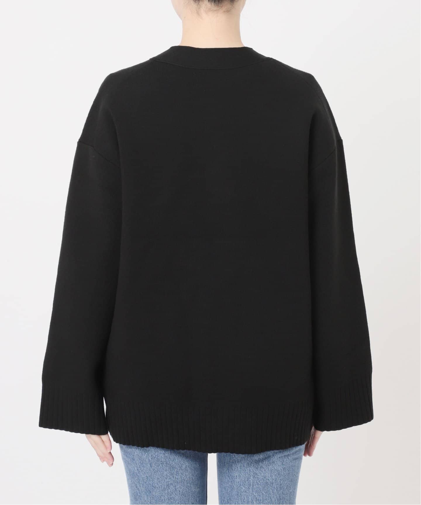 スムース編みオーバーカーデ（カーディガン）｜NOBLE（ノーブル）の