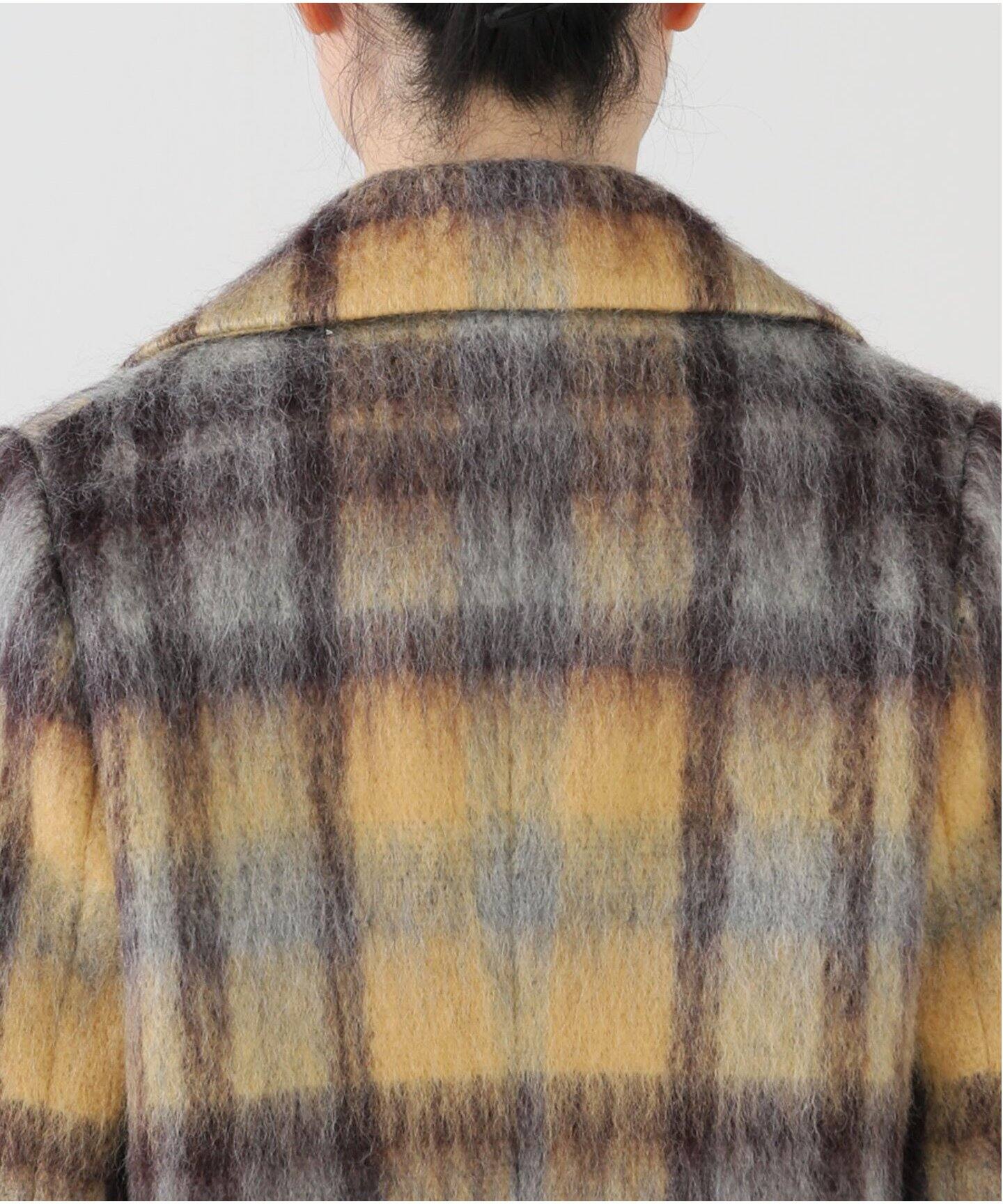 チェックシャギーショートジャコット（その他ブルゾン／アウター