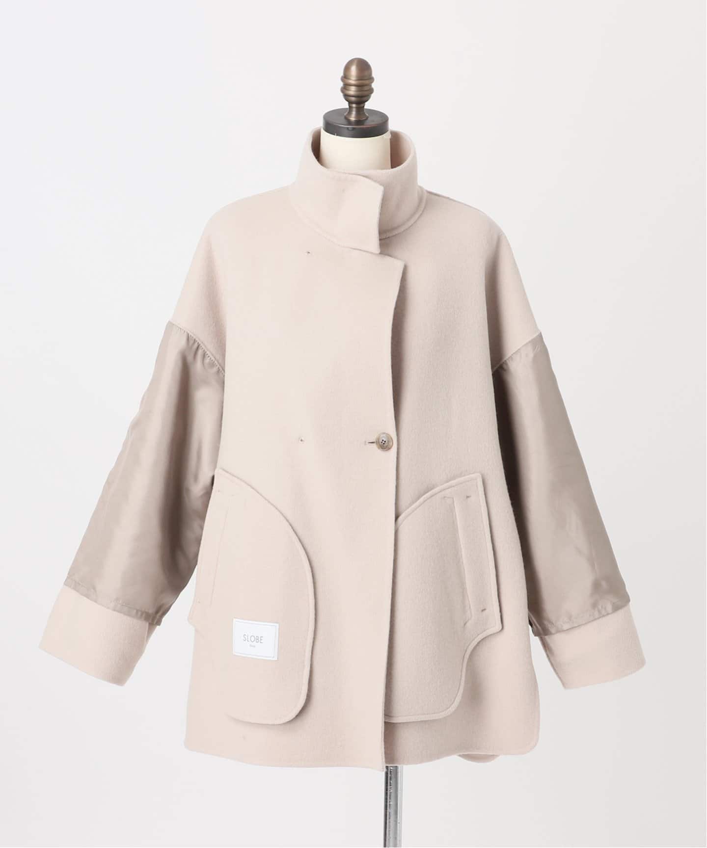 ダブルフェイススタンドコート（その他ブルゾン／アウター）｜SLOBE