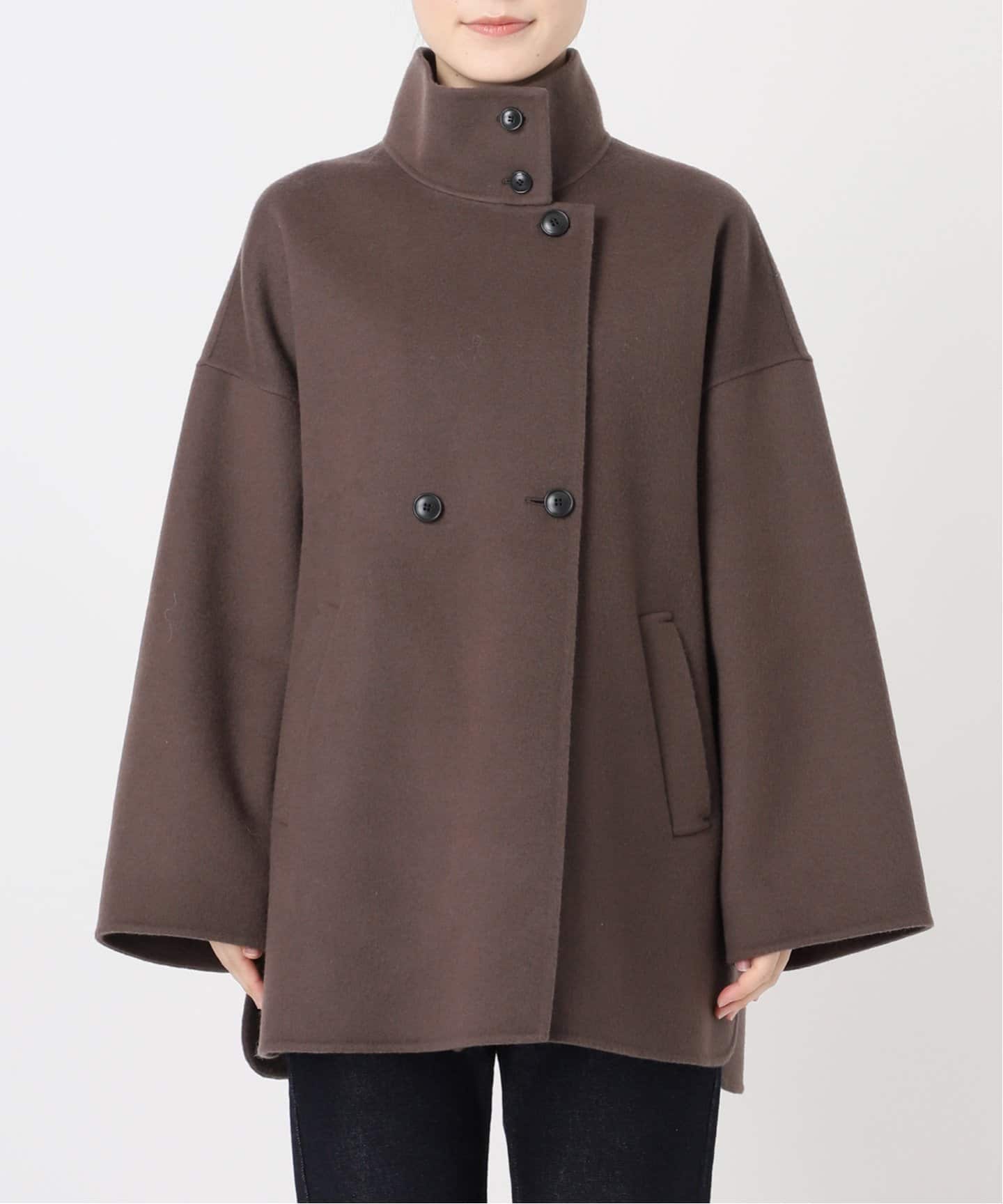 ダブルフェイススタンドコート（その他ブルゾン／アウター）｜SLOBE