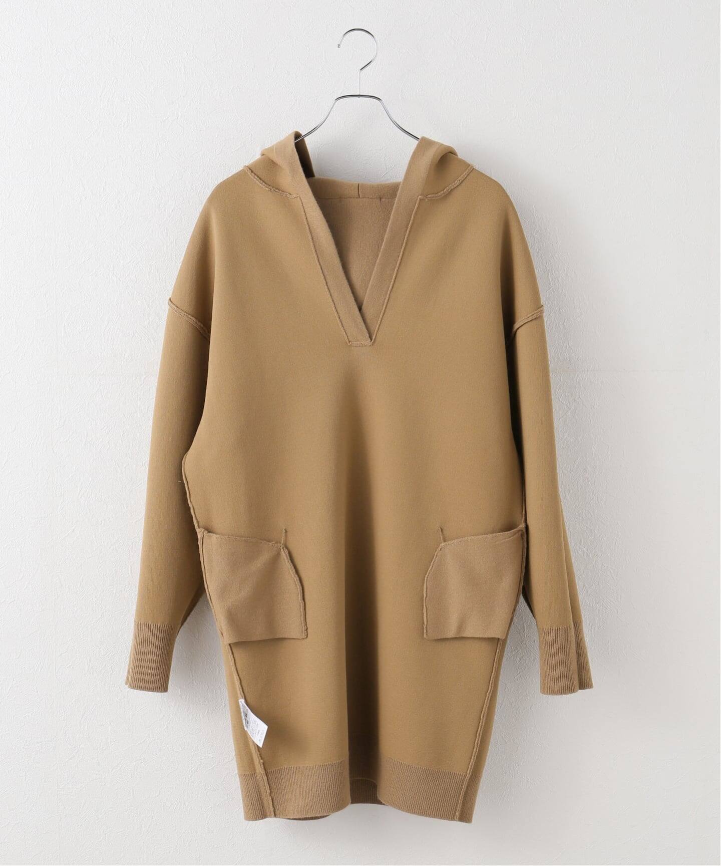 フーディー ミニワンピース（ニットワンピース）｜Plage（プラージュ