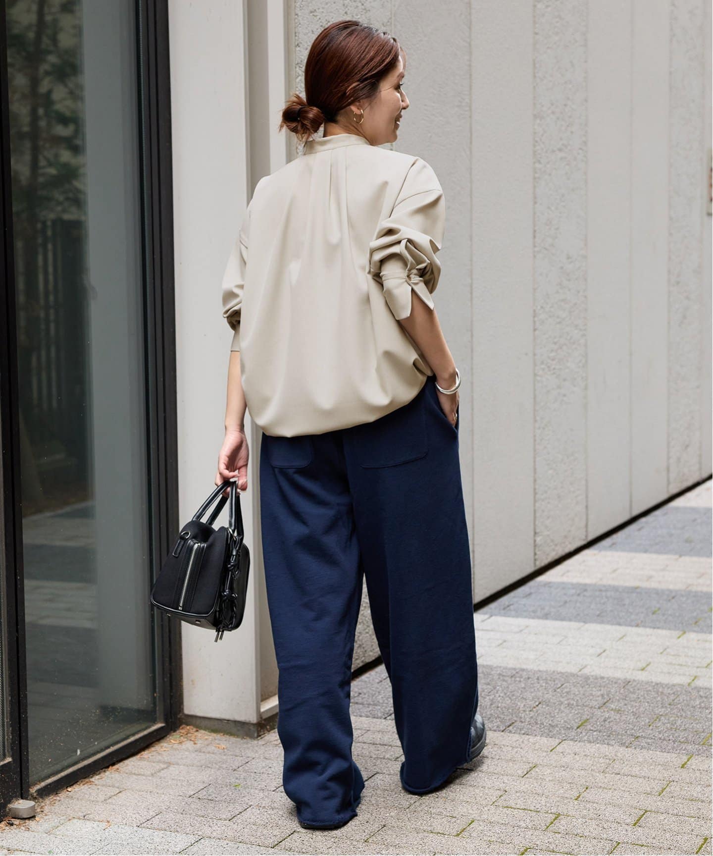 ウーリッシュツイルタックボリュームシャツ（シャツ／ブラウス