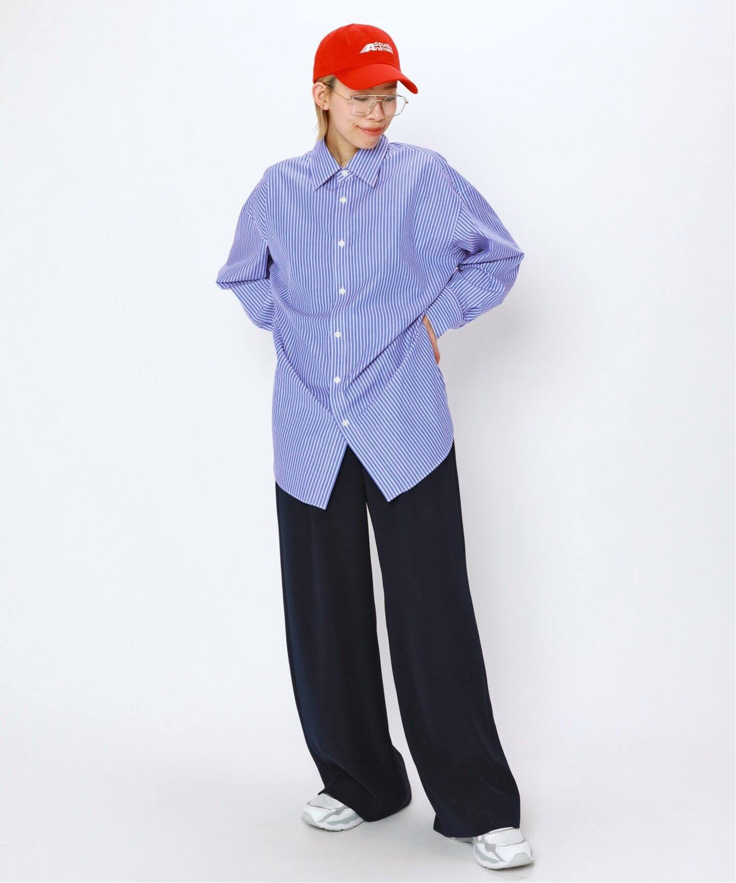 ブルーストライプシャツ（シャツ／ブラウス）｜AP STUDIO（エーピー