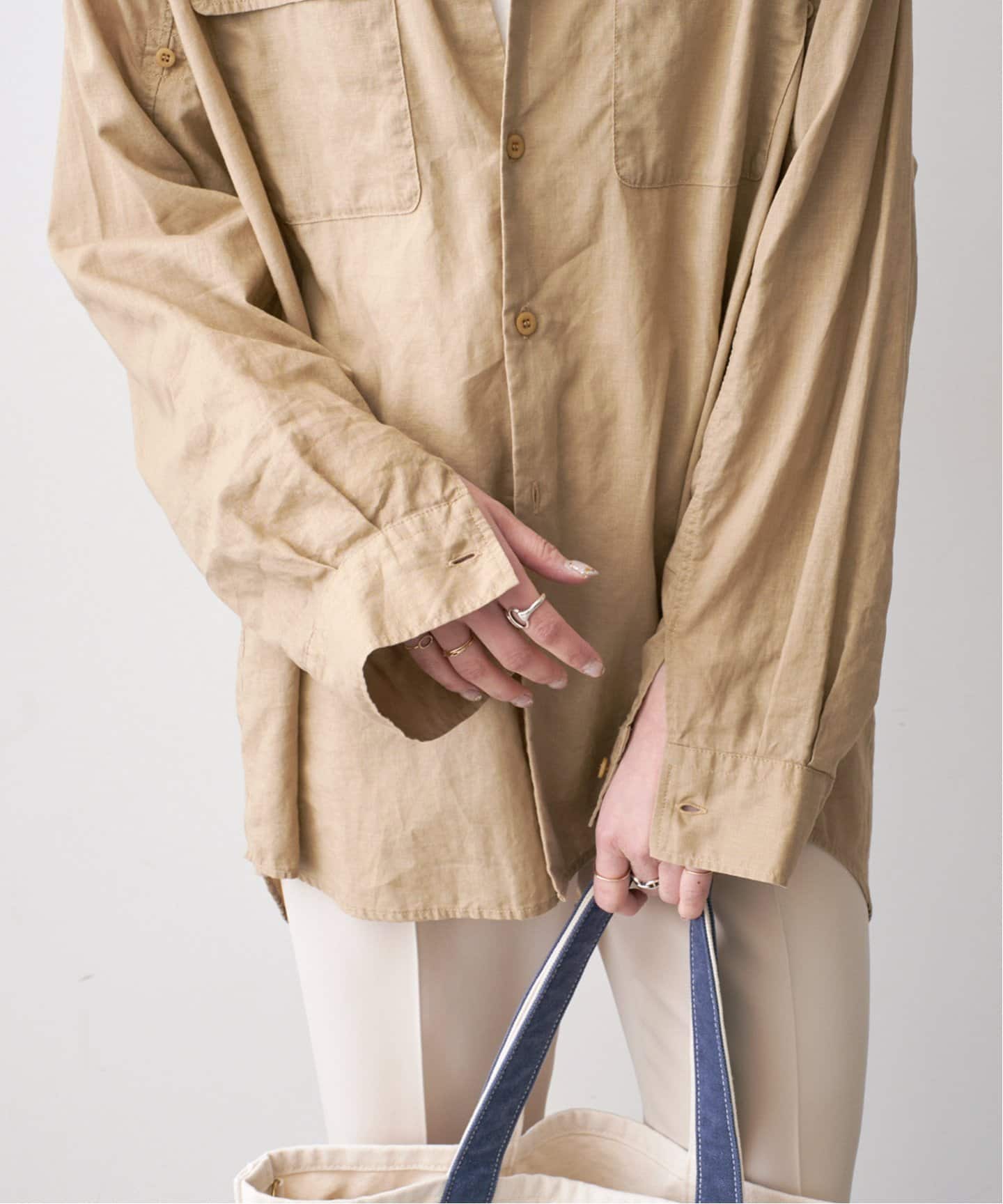 コットンリネンユーティリティーシャツ（シャツ／ブラウス）｜Spick