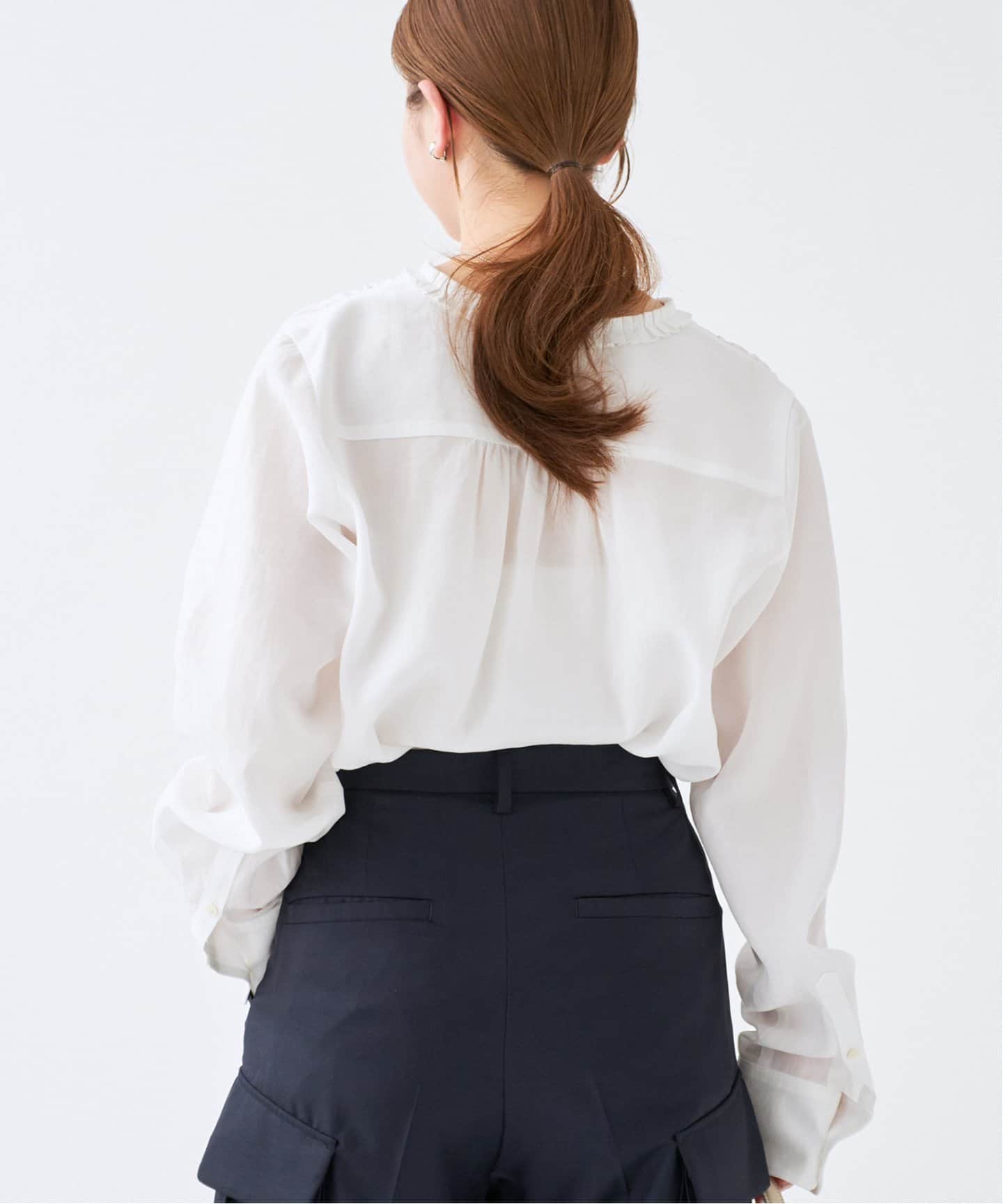 タックフリルブラウス（シャツ／ブラウス）｜IENA（イエナ）の通販