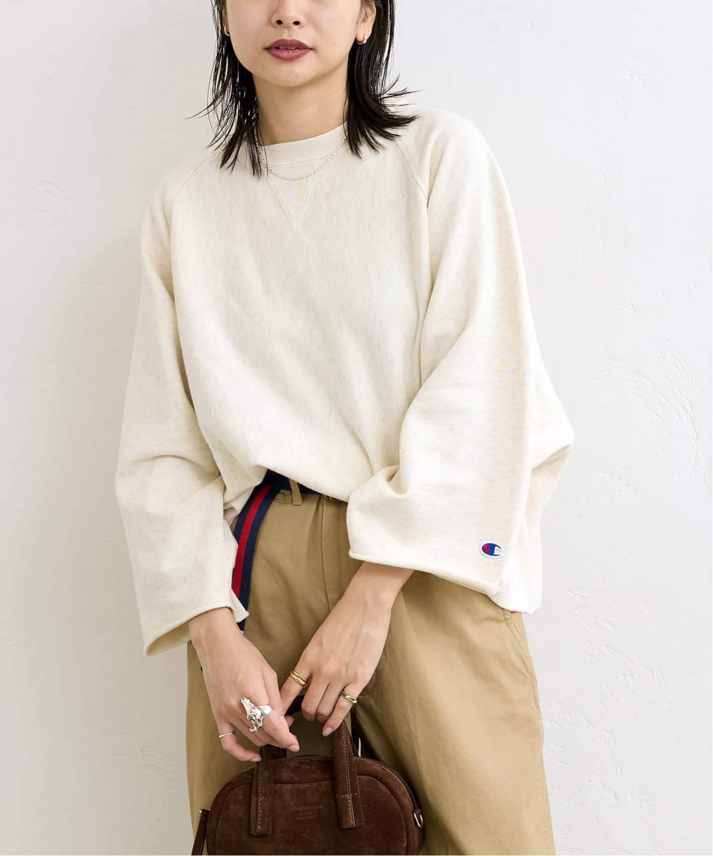 別注【CHAMPION/チャンピオン】カットオフ バックロゴスウェット