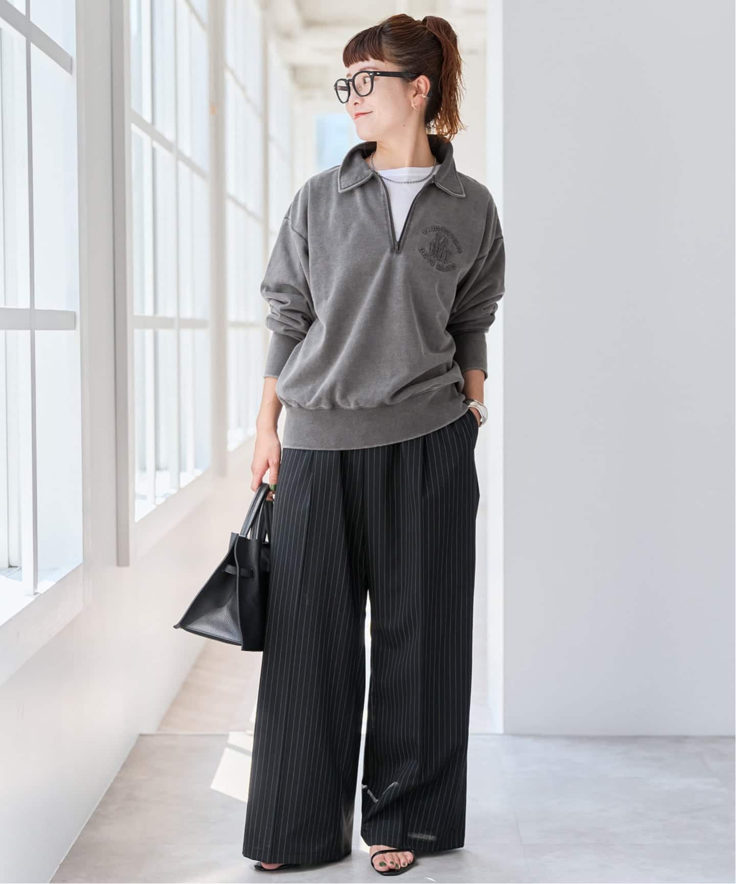 La Hutte / ラ ユット ハーフジップスウェット（スウェット）｜Spick