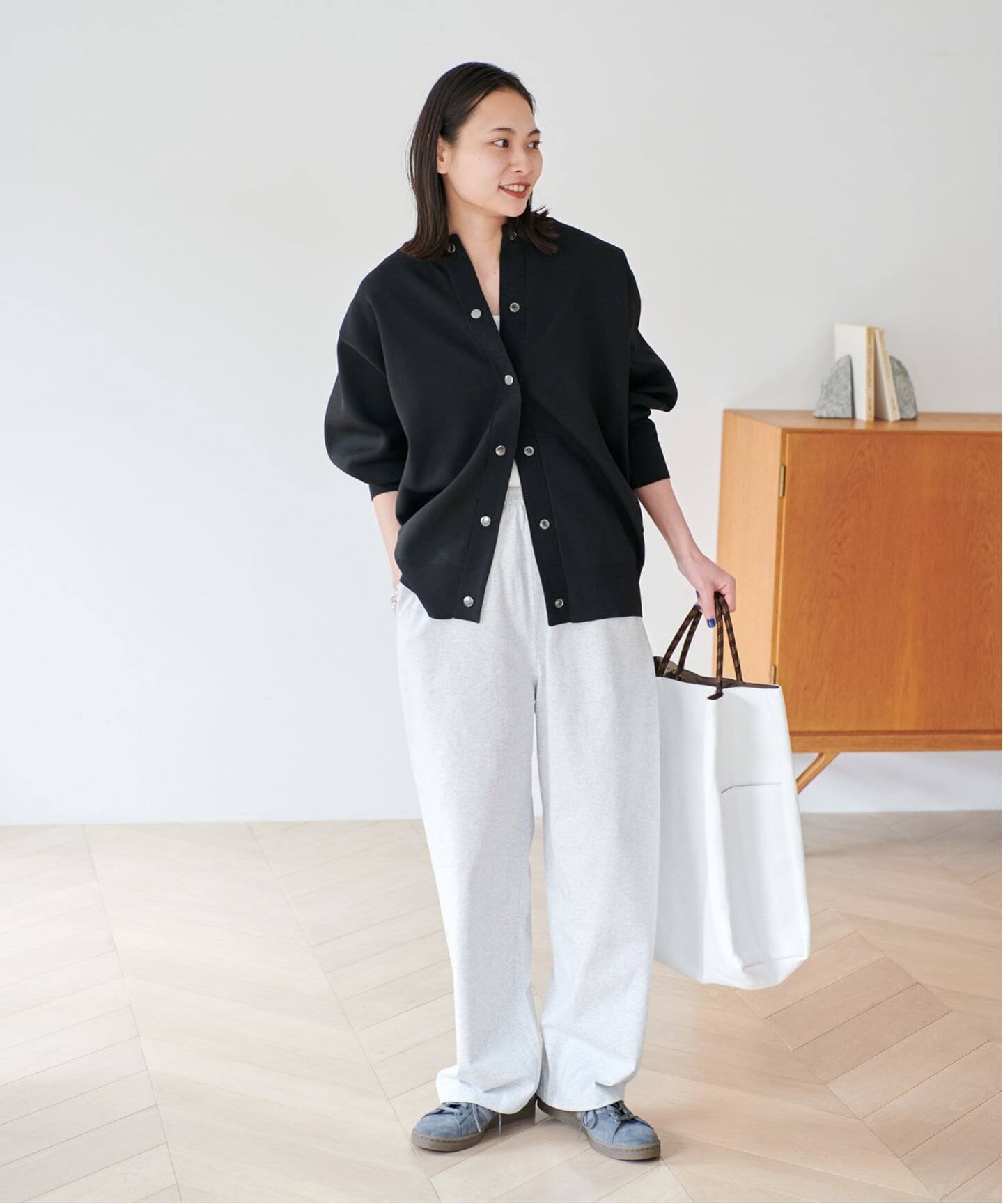 WEB限定追加》ウォッシャブルバナナスリーブカーディガン