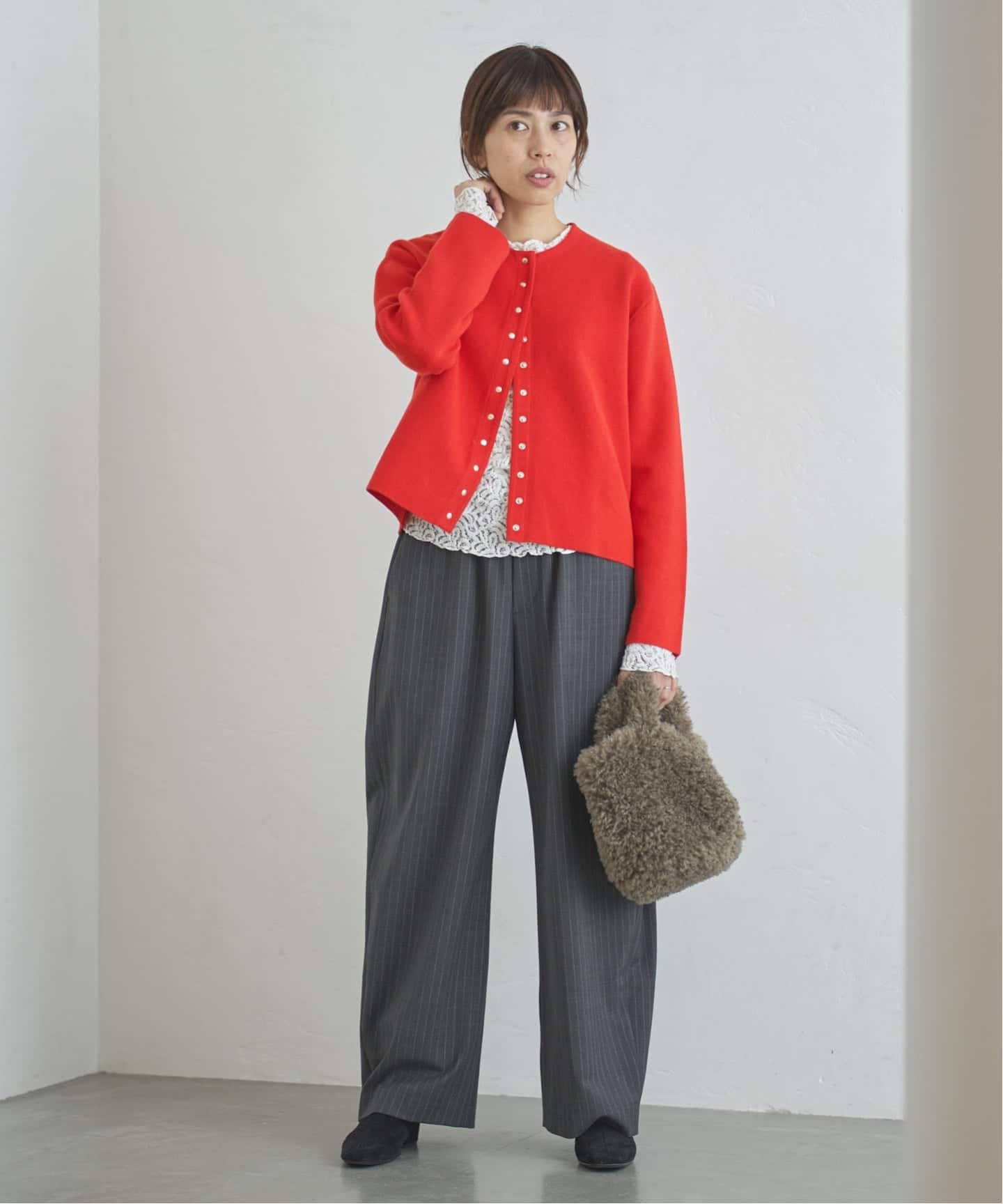 追加》ダブルフェイススナップカーディガン（カーディガン）｜IENA