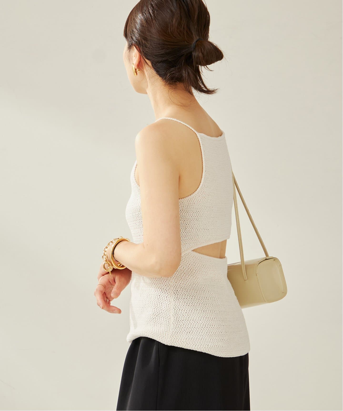 le / ル CROCHET BACK POINT トップス（ニット／セーター）｜Plage