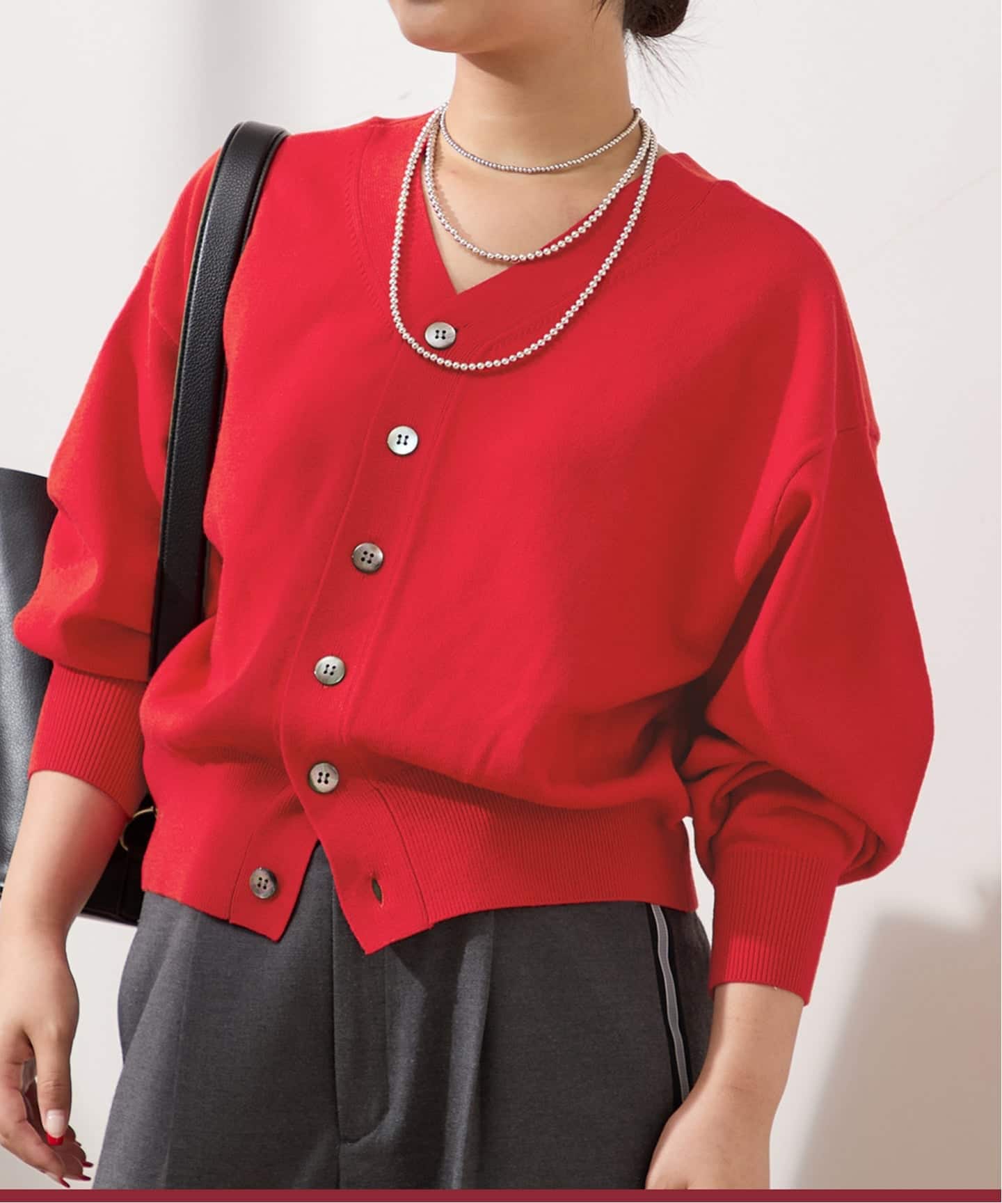 WOOLプレーティング2WAYカーディガン（カーディガン）｜JOURNAL