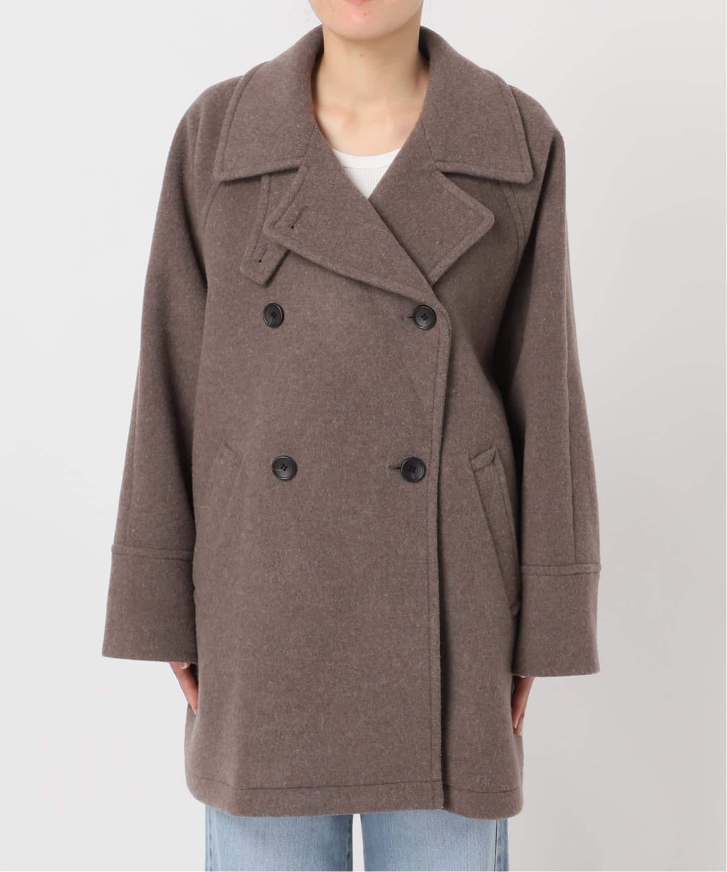 ダブルブレストハーフコート（その他ブルゾン／アウター）｜IENA