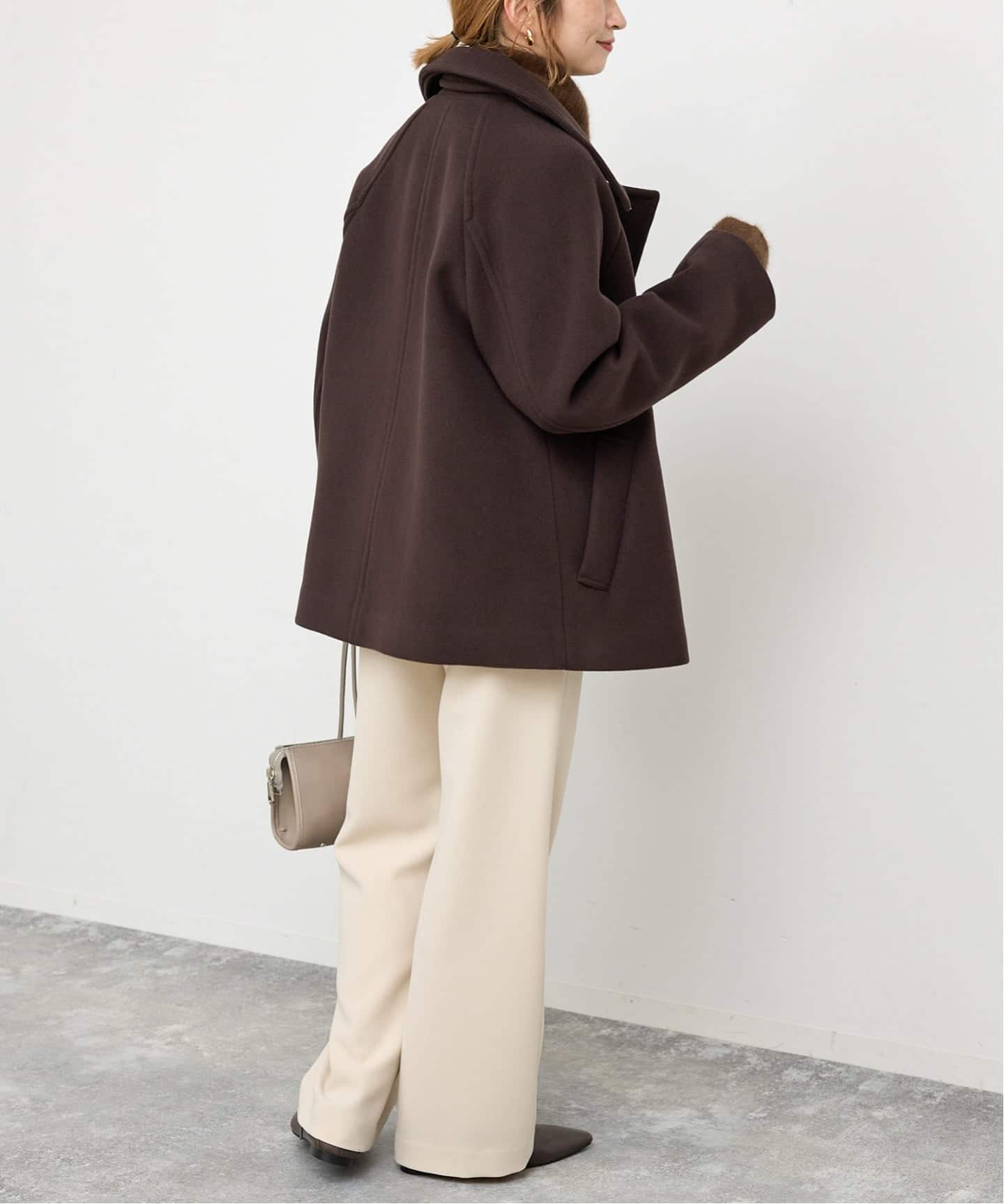 追加》S160スタンドカラーショートコート（その他ブルゾン／アウター