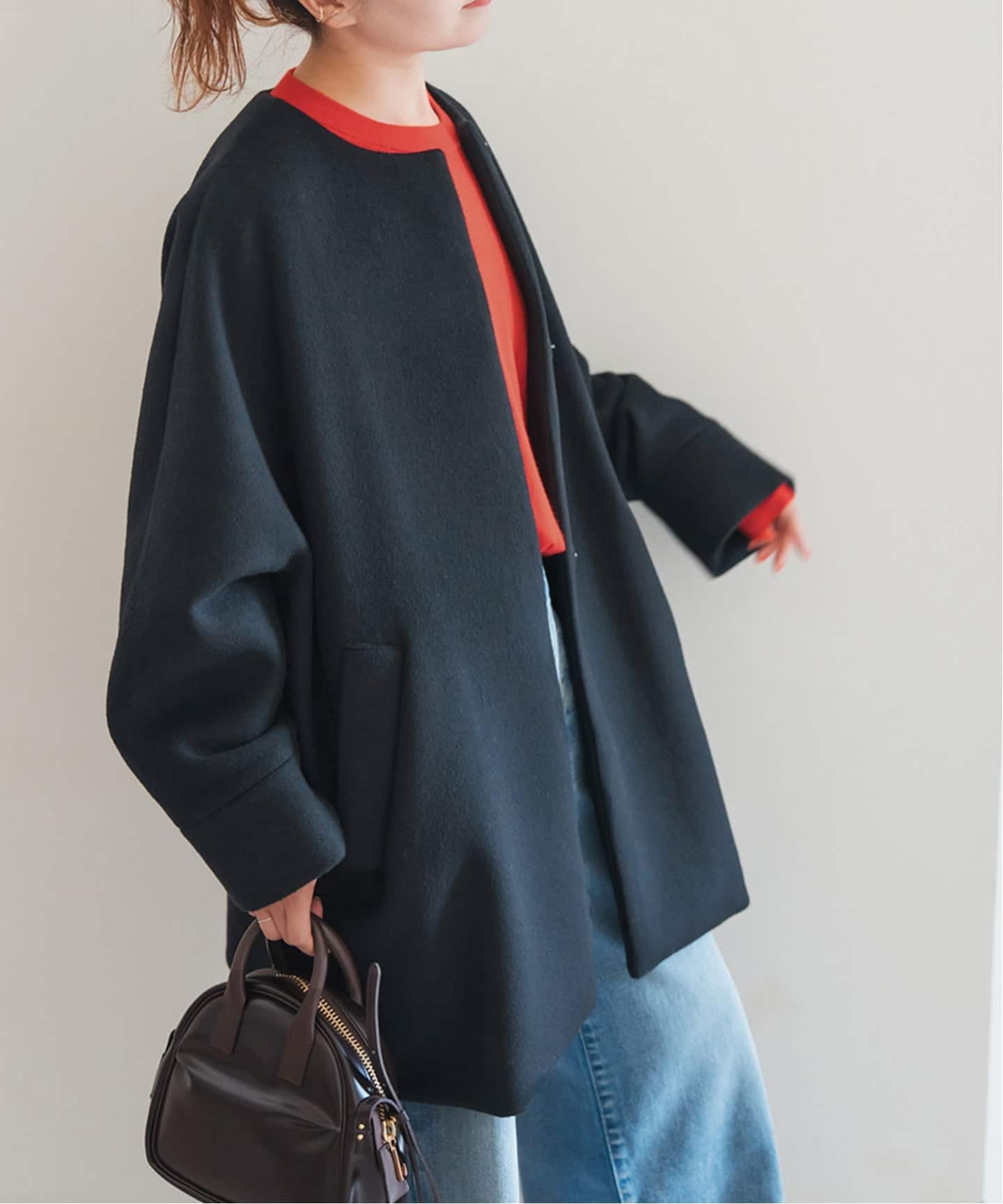 TICCA / ティッカ ノーカラーテントコート（ノーカラーコート）｜Spick