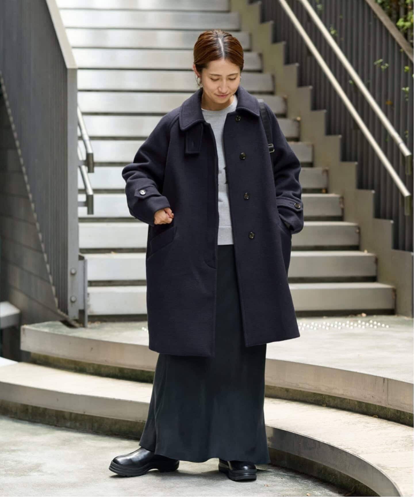 ≪追加≫ラムウールMIXシャルムバルカラーコート 3（ステンカラー