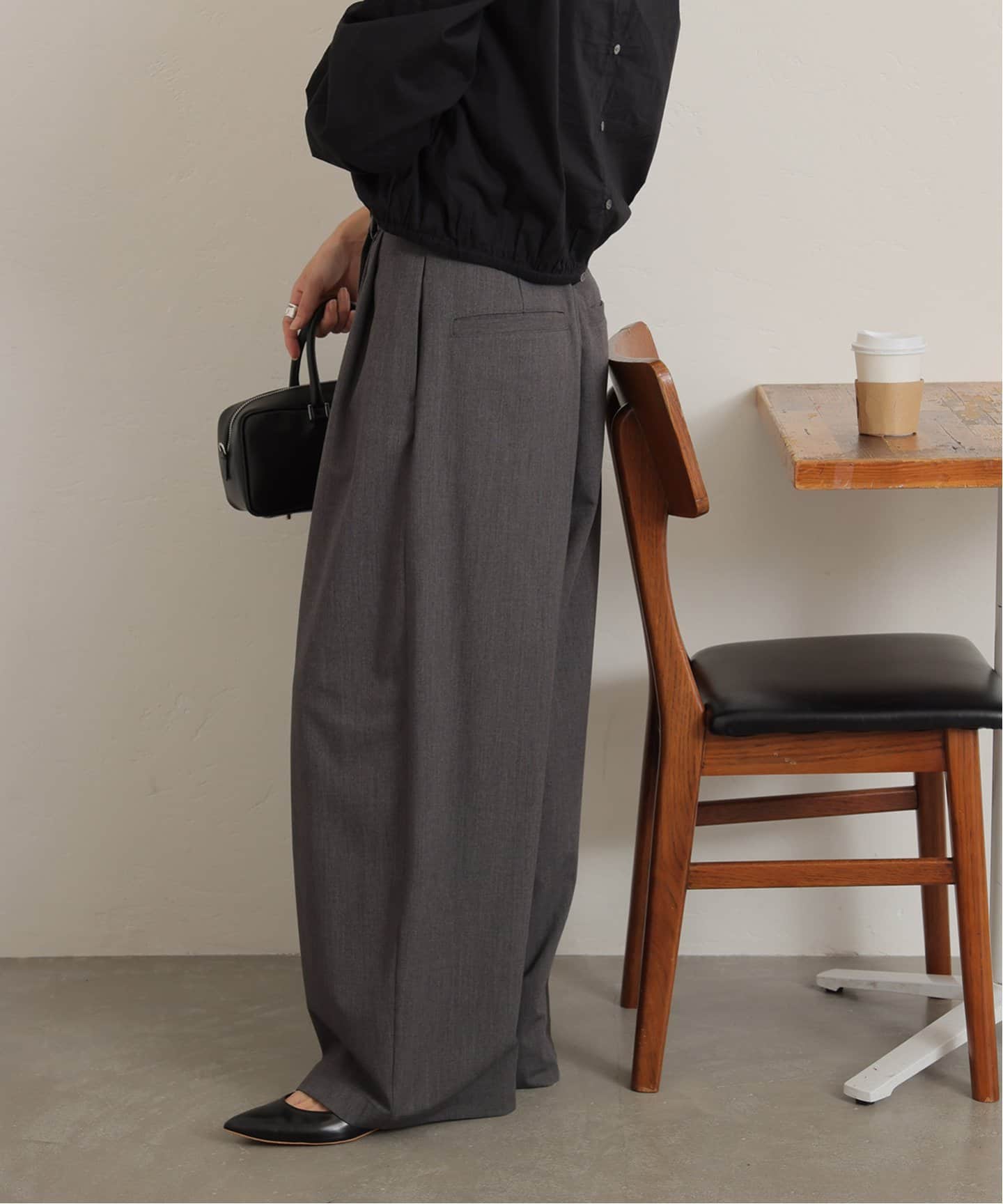 洗える】タックコクーンスラックスパンツ（スラックス）｜JOURNAL