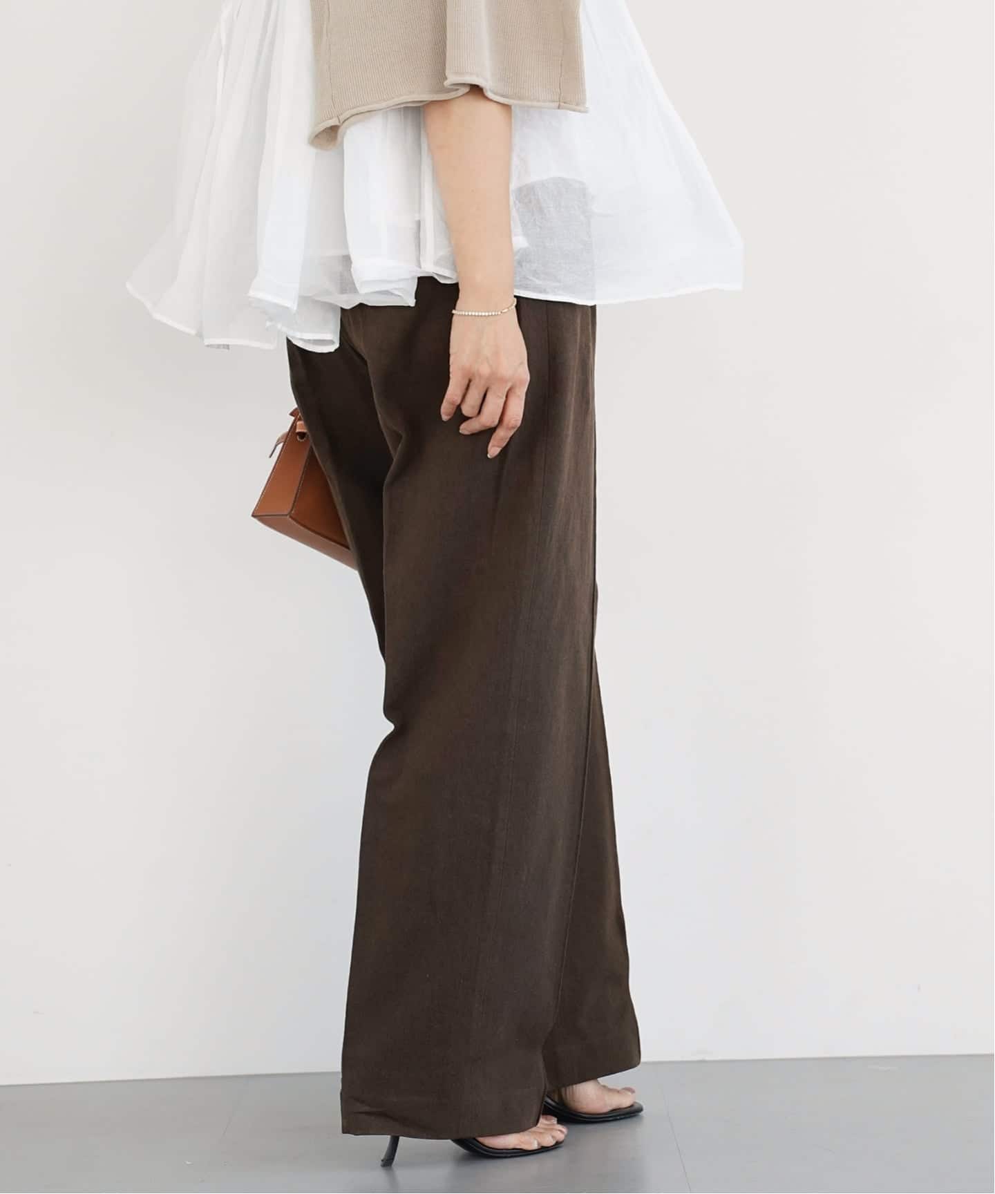 CELERI Cotton Linen パンツ（その他パンツ）｜Deuxieme Classe