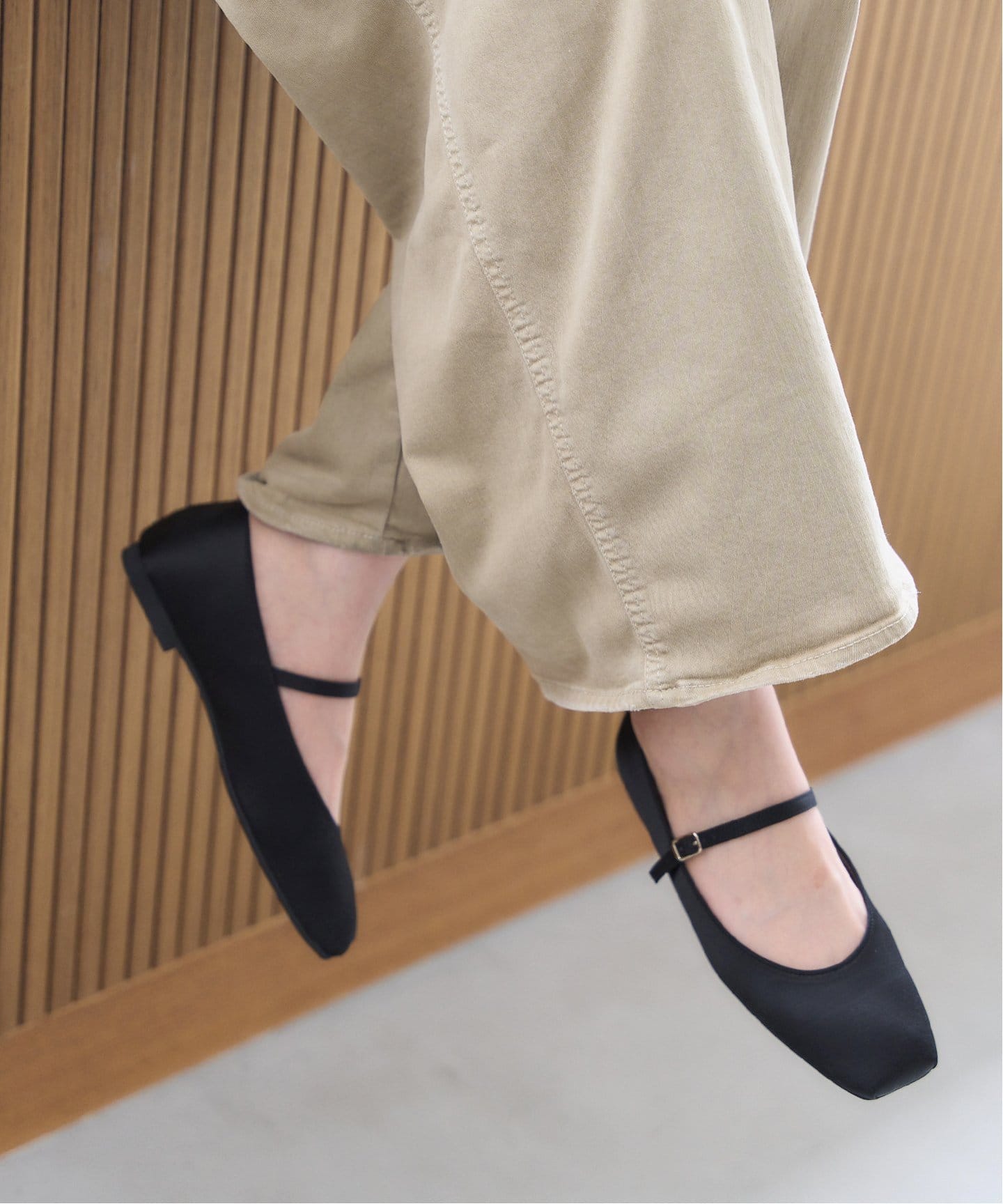 追加》スクエアソフトメリージェーン（フラットシューズ）｜LE TALON