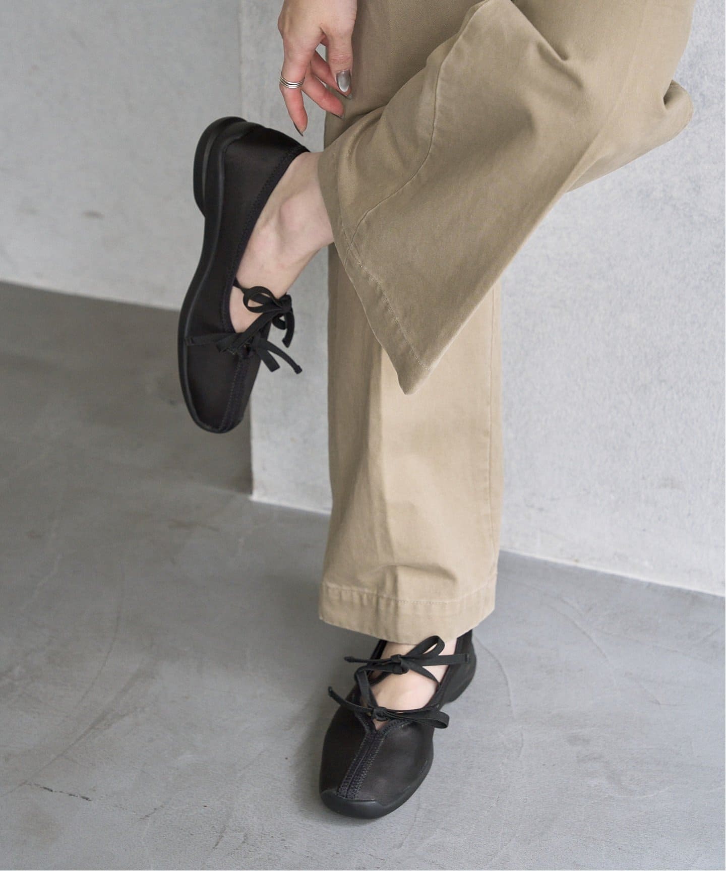 追加》Lダブルリボンバレリーナ（フラットシューズ）｜LE TALON（ル