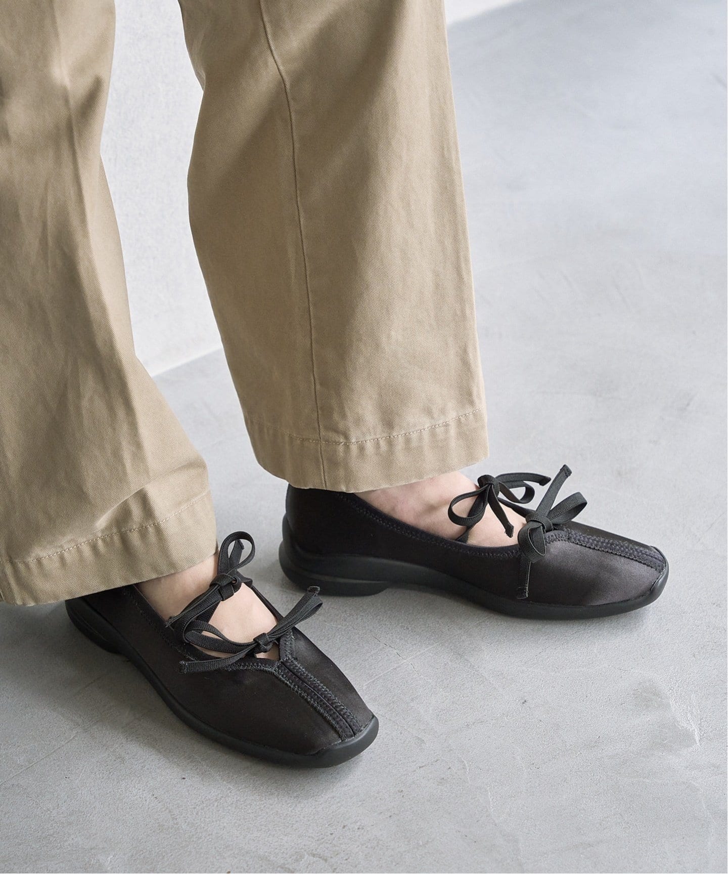 追加》Lダブルリボンバレリーナ（フラットシューズ）｜LE TALON（ル