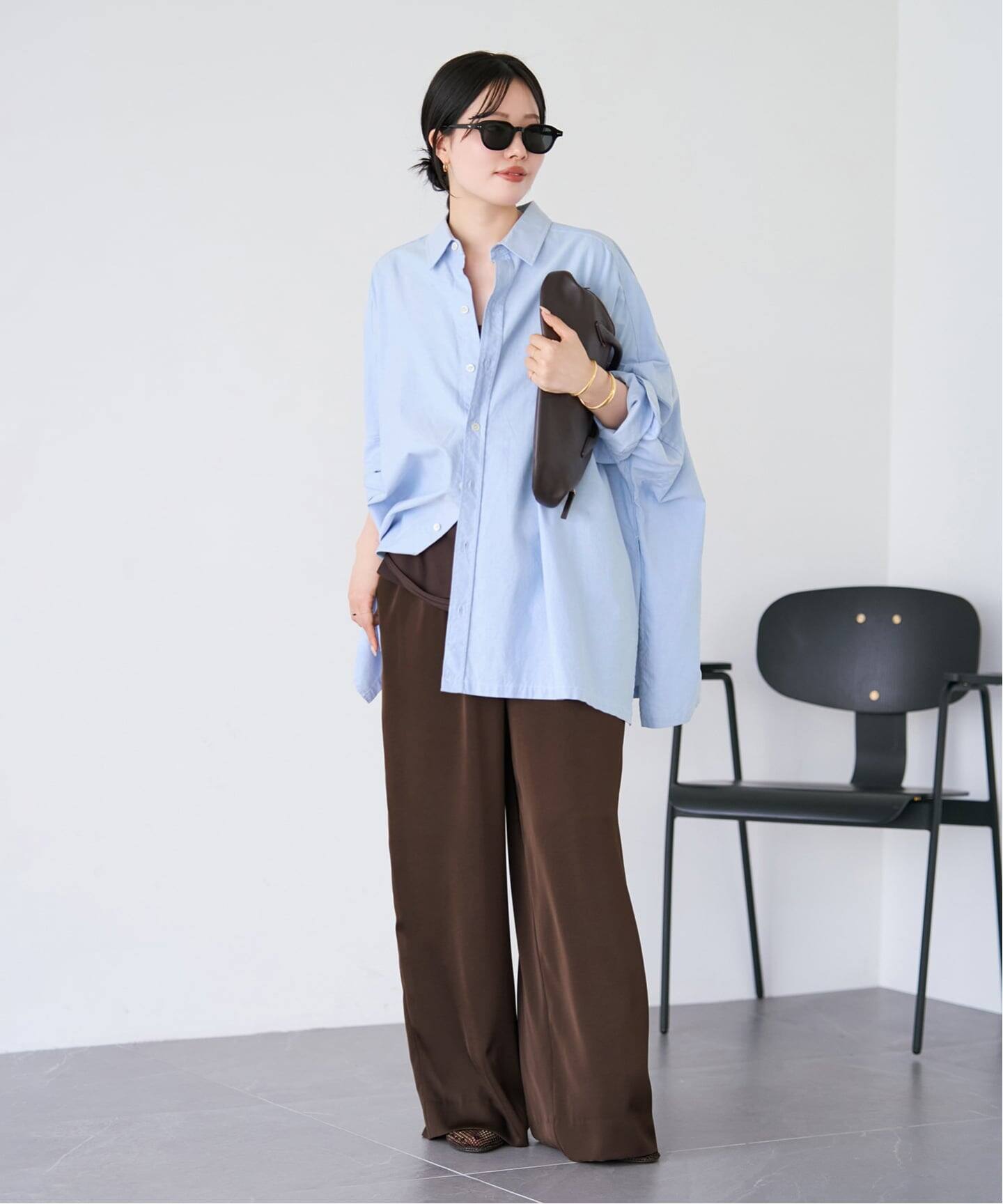 追加》Light OX Poncho シャツ（シャツ／ブラウス）｜Plage