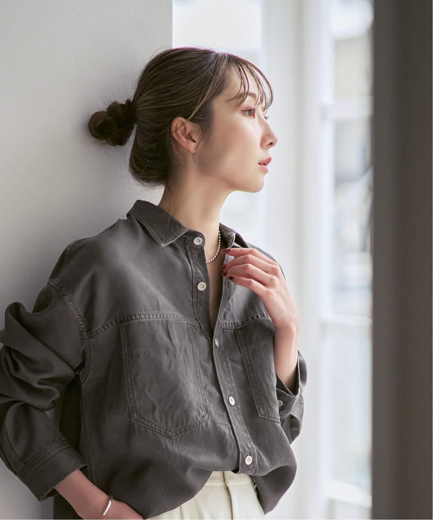 フェードカラービッグポケットシャツ（シャツ／ブラウス）｜NOBLE