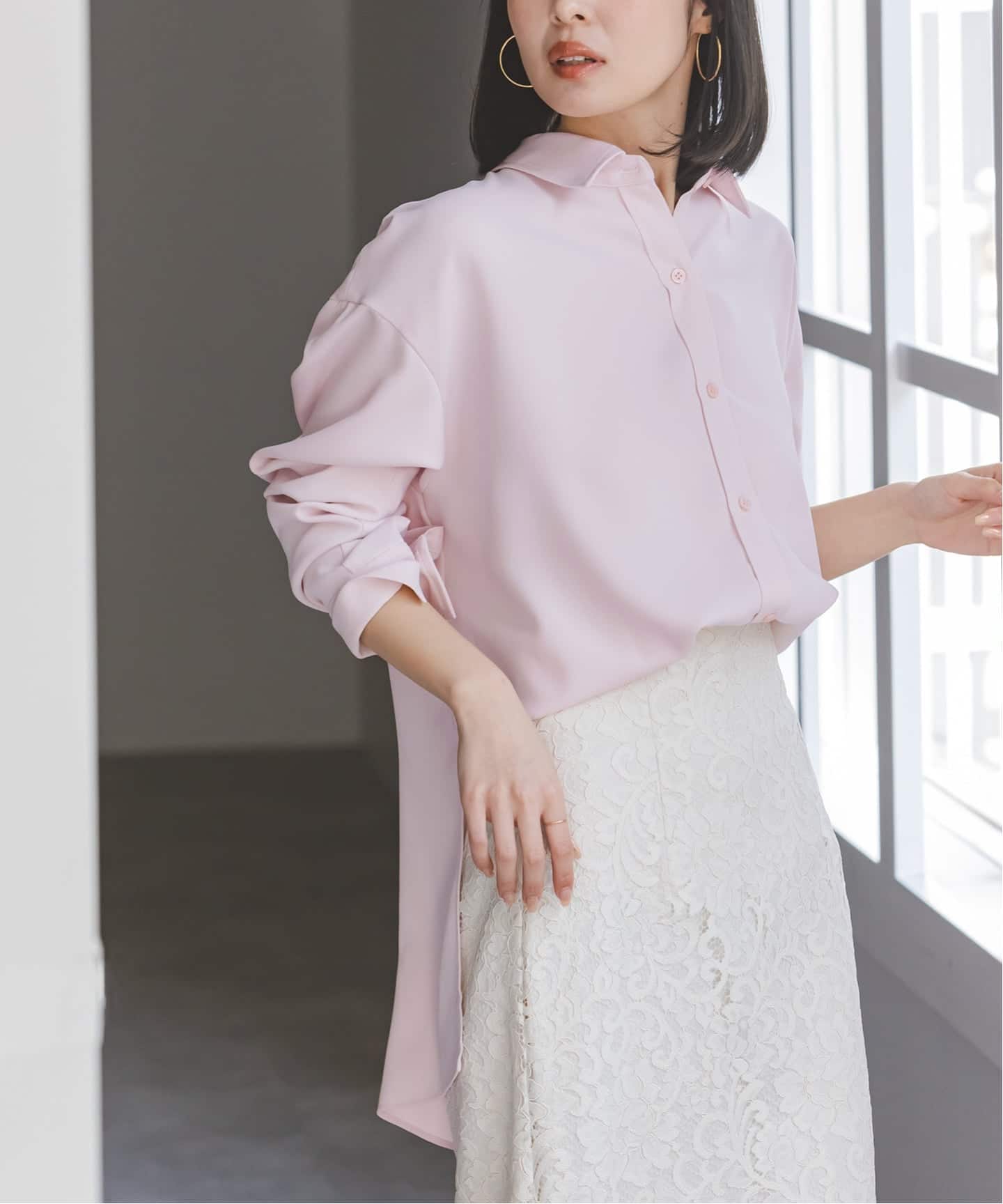 追加予約・新色》シーズンカラープレーンシャツ（シャツ／ブラウス