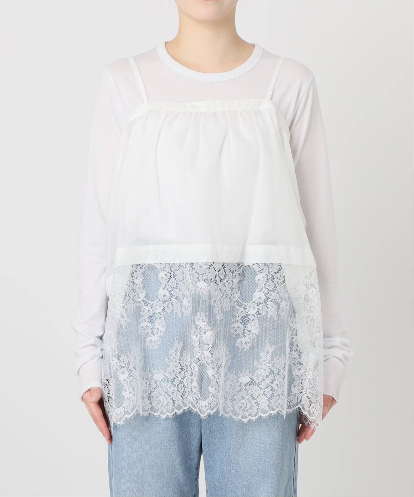 追加2予約》Heriter/エリテ リバーレースキャミソール（シャツ