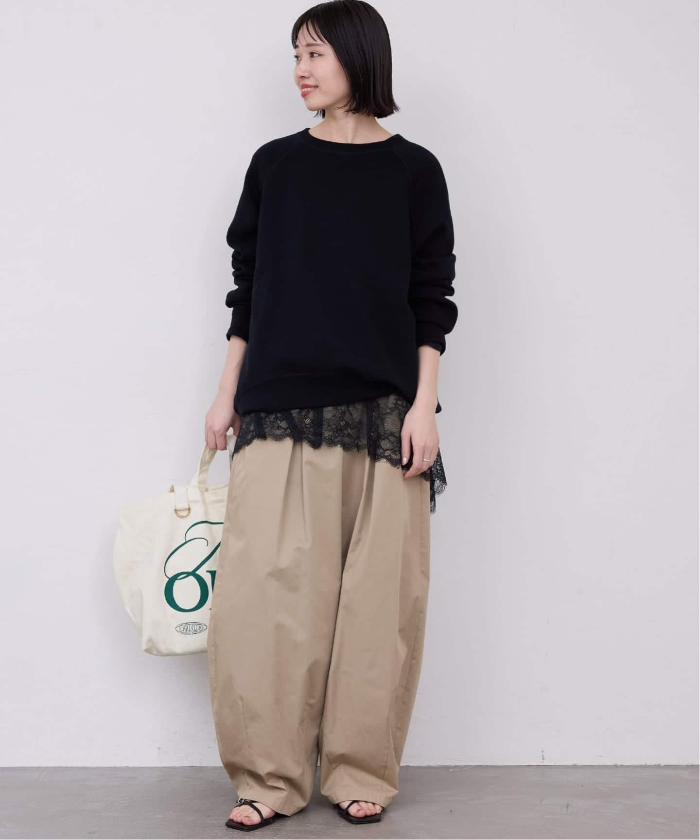 WEB限定/追加6予約》レースコンビカットソー（Tシャツ／カットソー