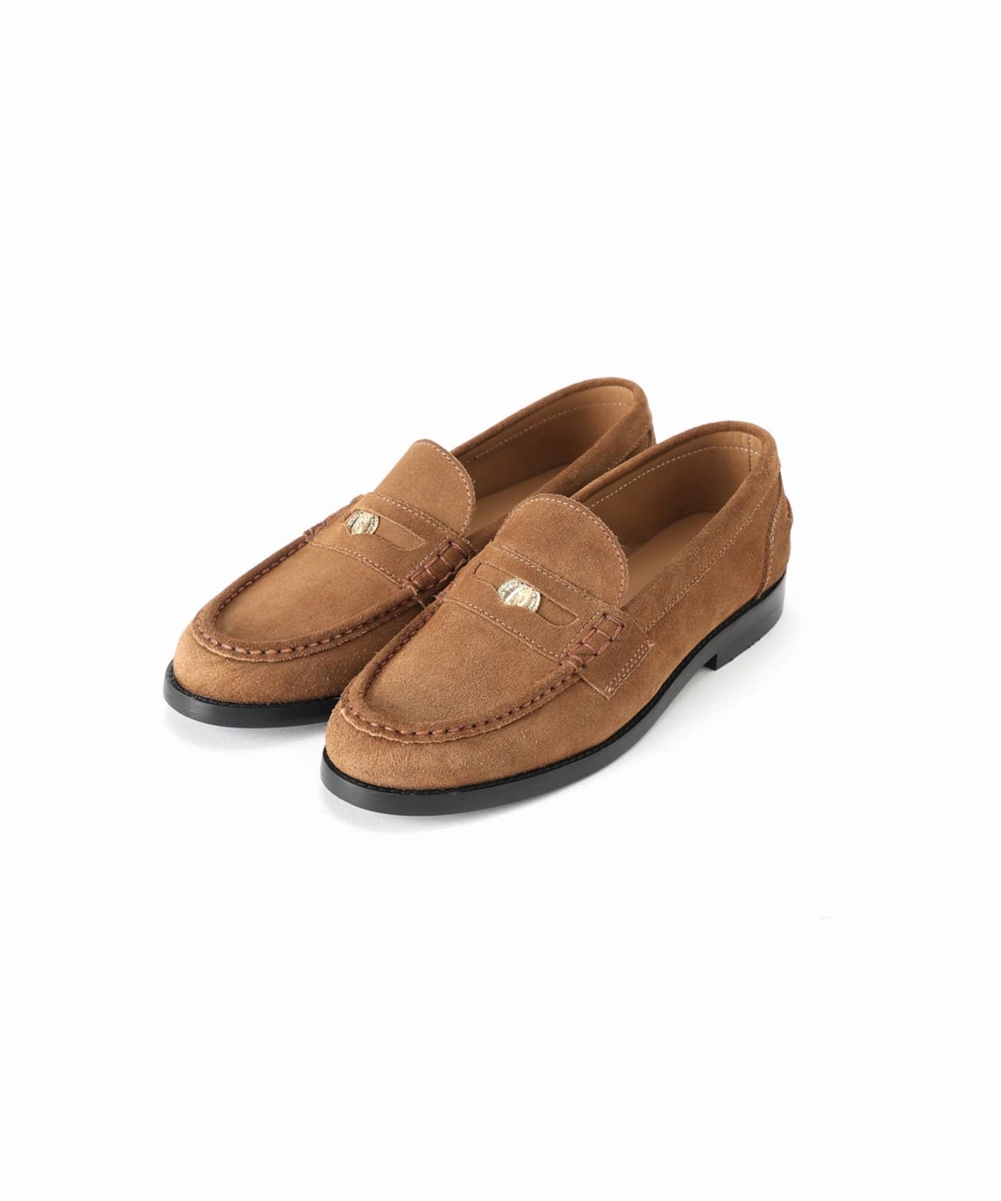 別注【CAMINANDO】スエード ALMOND TOE PENNY L：ローファー