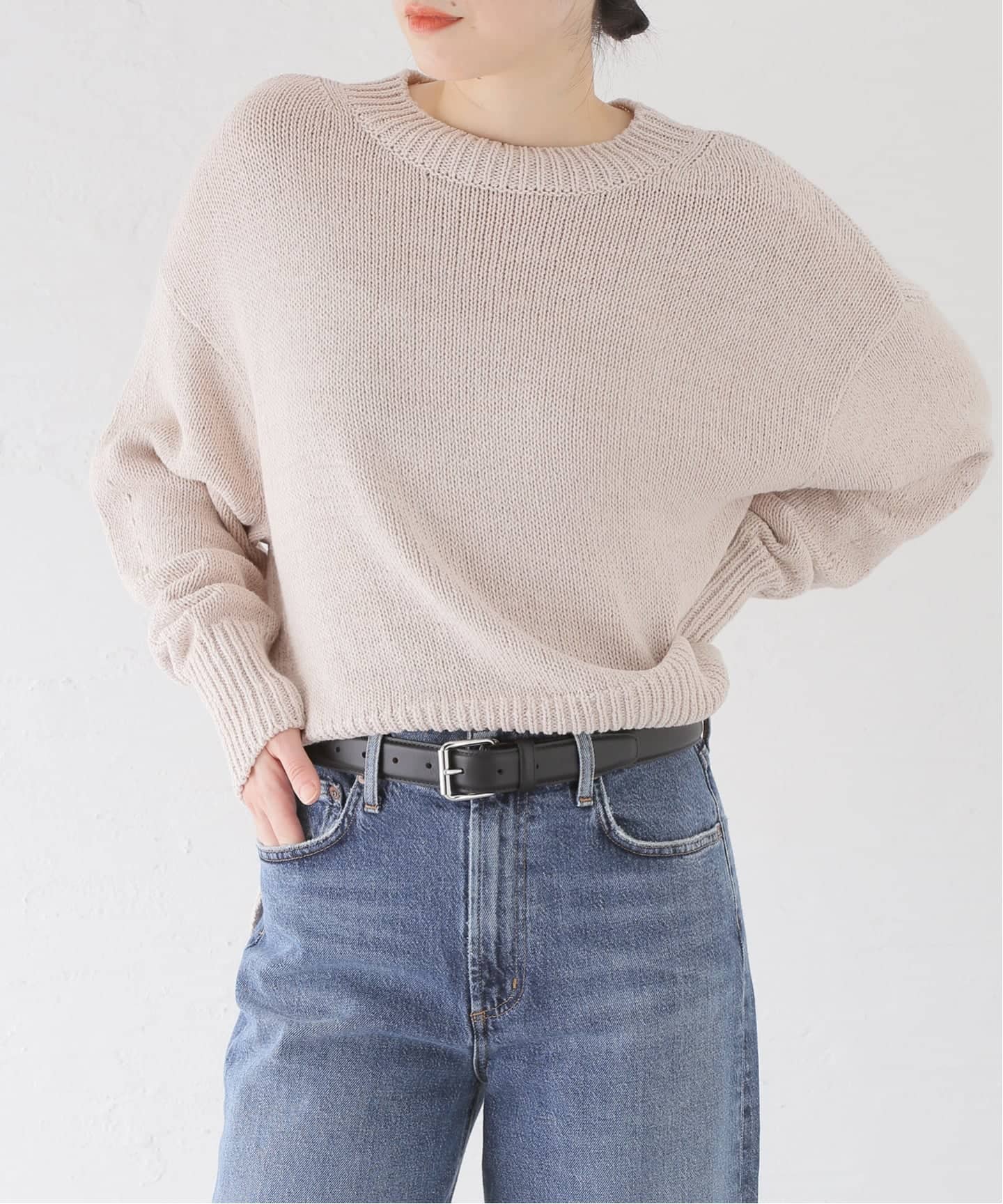 MAISON BOINET/メゾンボワネ】30MM BELT IN NAPPA LEATHER：ベルト