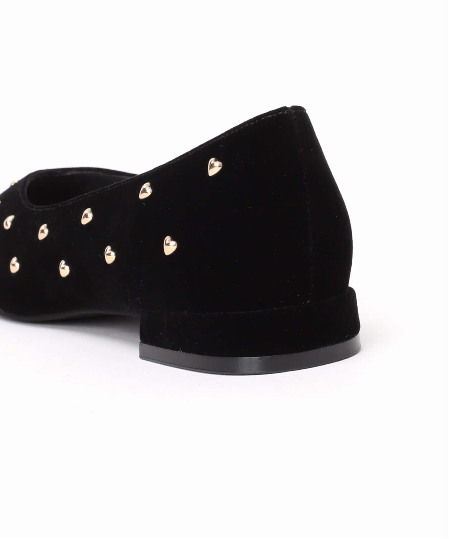 ポインテッドハートスタッズフラット（フラットシューズ）｜LE TALON