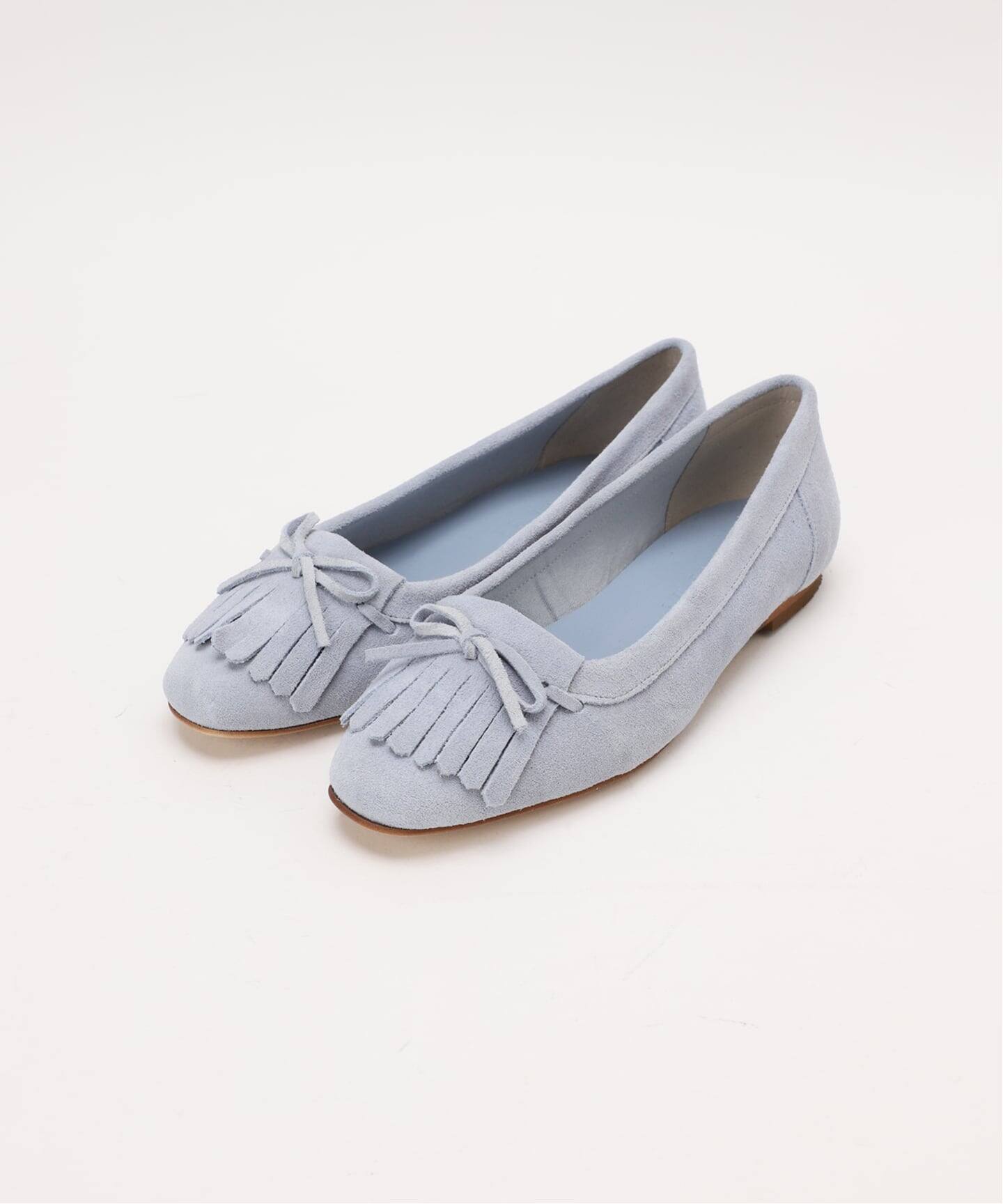 追加予約》レザーキルトタッセルフラット（フラットシューズ）｜LE