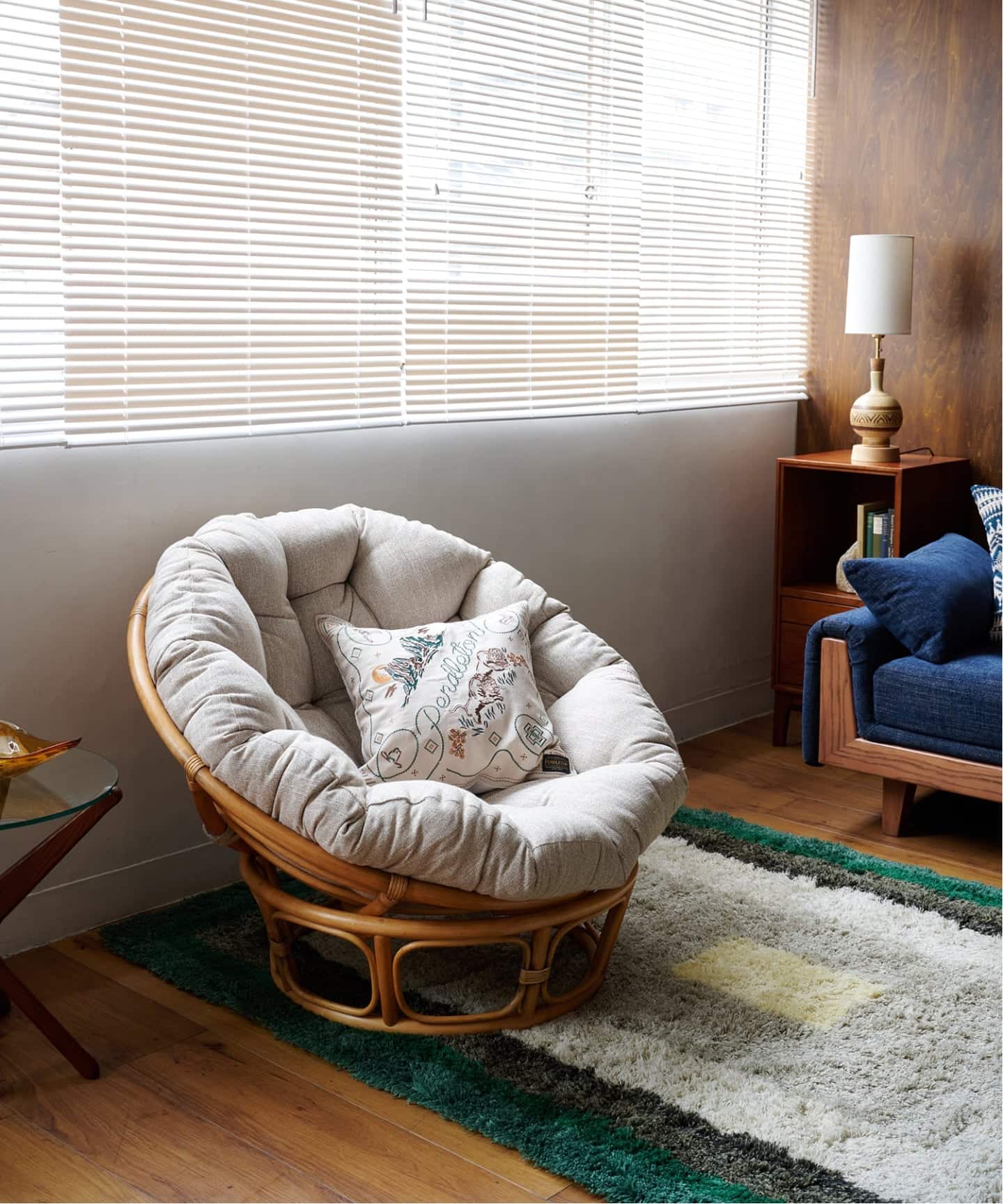 予約》《大型商品》WICKER EASY CHAIR 2nd_I ウィッカーイージーチェア