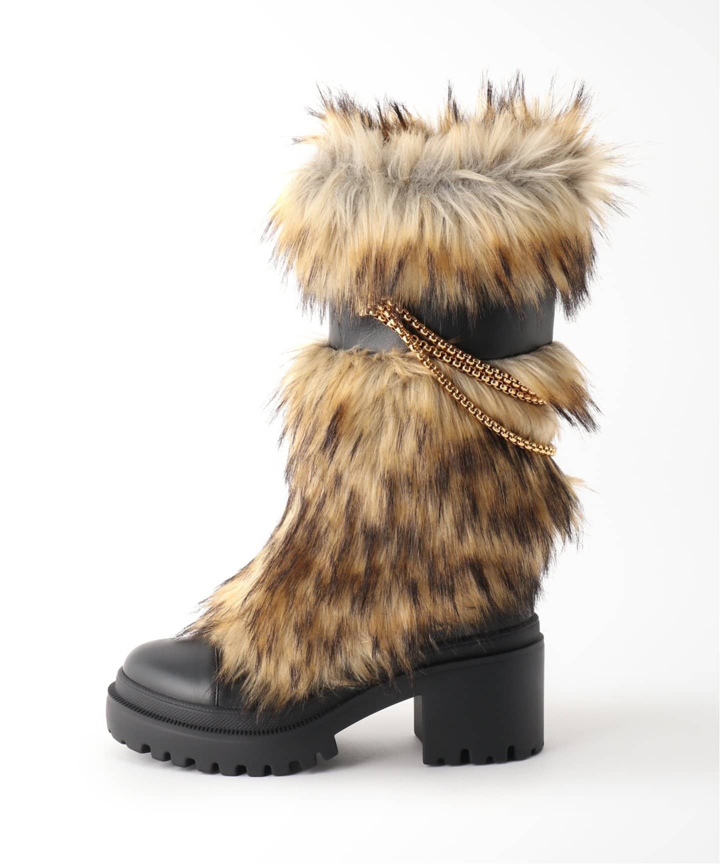 GIUSEPPE ZANOTTI/ジュゼッペ ザノッティ】Fake fur BOOTS（ロング