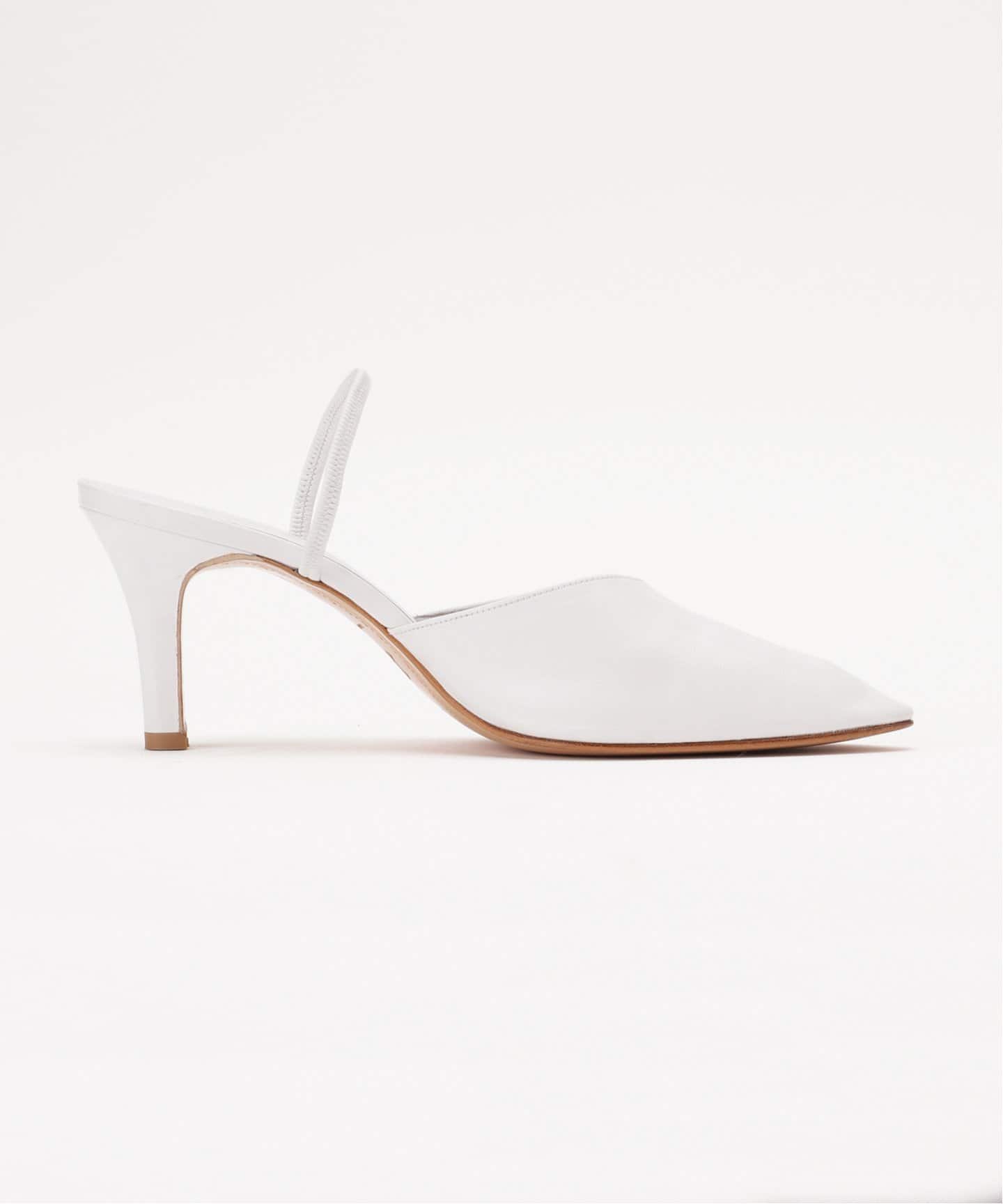 abc ポインテッドトゥ ミュール（ホワイト）（その他シューズ）｜EDIT