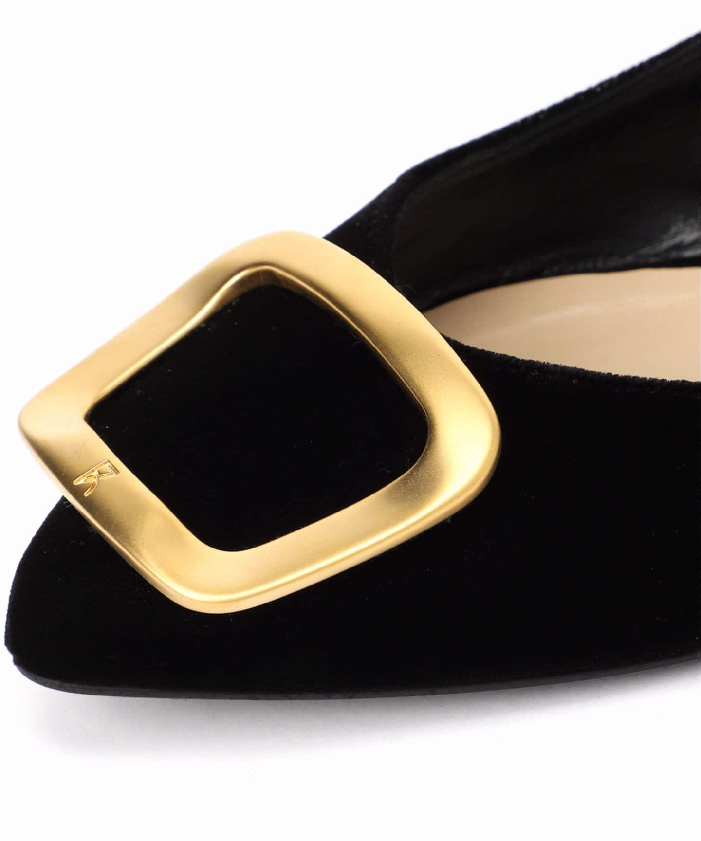 FABIO RUSCONI / ファビオルスコーニ】ベロアフラットシューズ