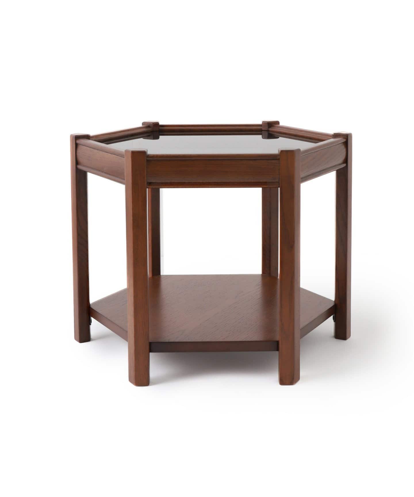 BROOKS HEXAGON TABLE ブラックガラス ブルックスヘキサゴン（テーブル