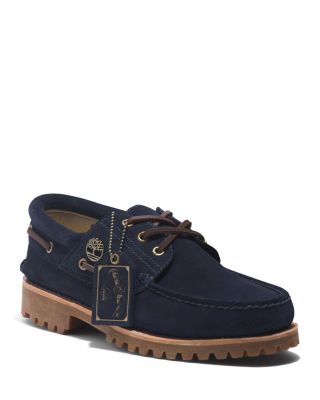 Timberland Men's C.F. Stead Indigo Suede 3 Eye Lug Handsewn Boat