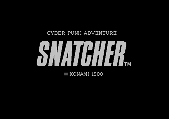 Snatcher (1988, MSX2, Konami) | Generation MSX
