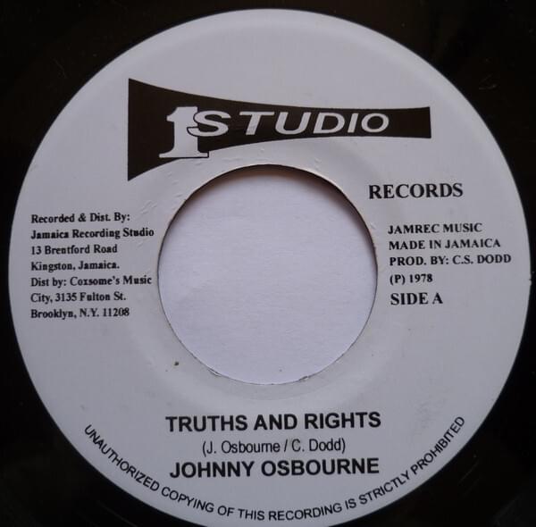 Johnny Osbourne – Truths and Rights Lyrics | Genius Lyrics