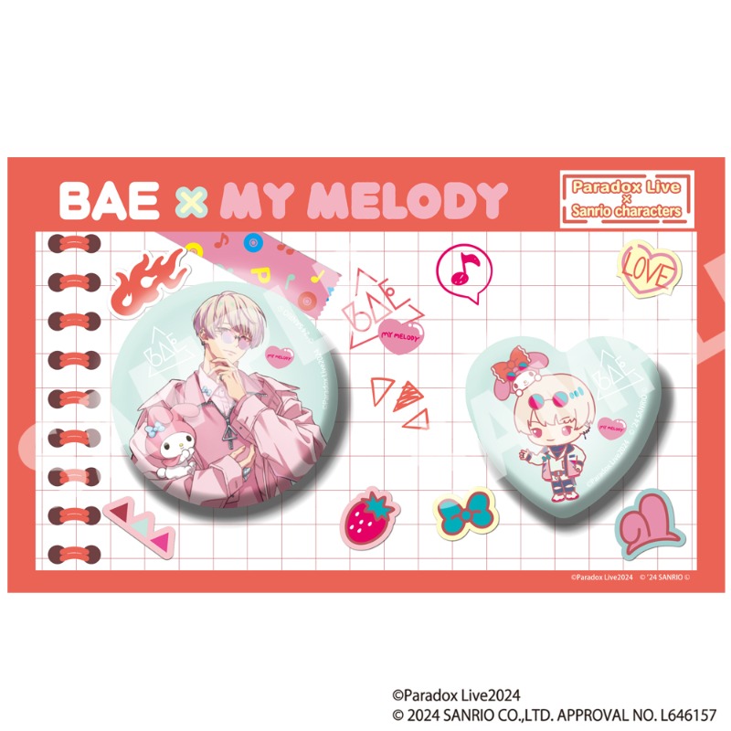 Paradox Live × Sanrio characters 缶バッジセット 燕 夏準【アニメ