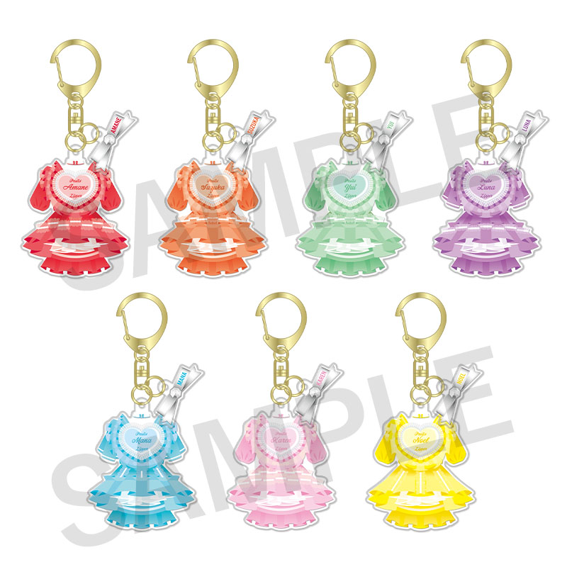 FRUITS ZIPPER メンバー別衣装アクキー-3rd Anniv. ハート衣装 costume