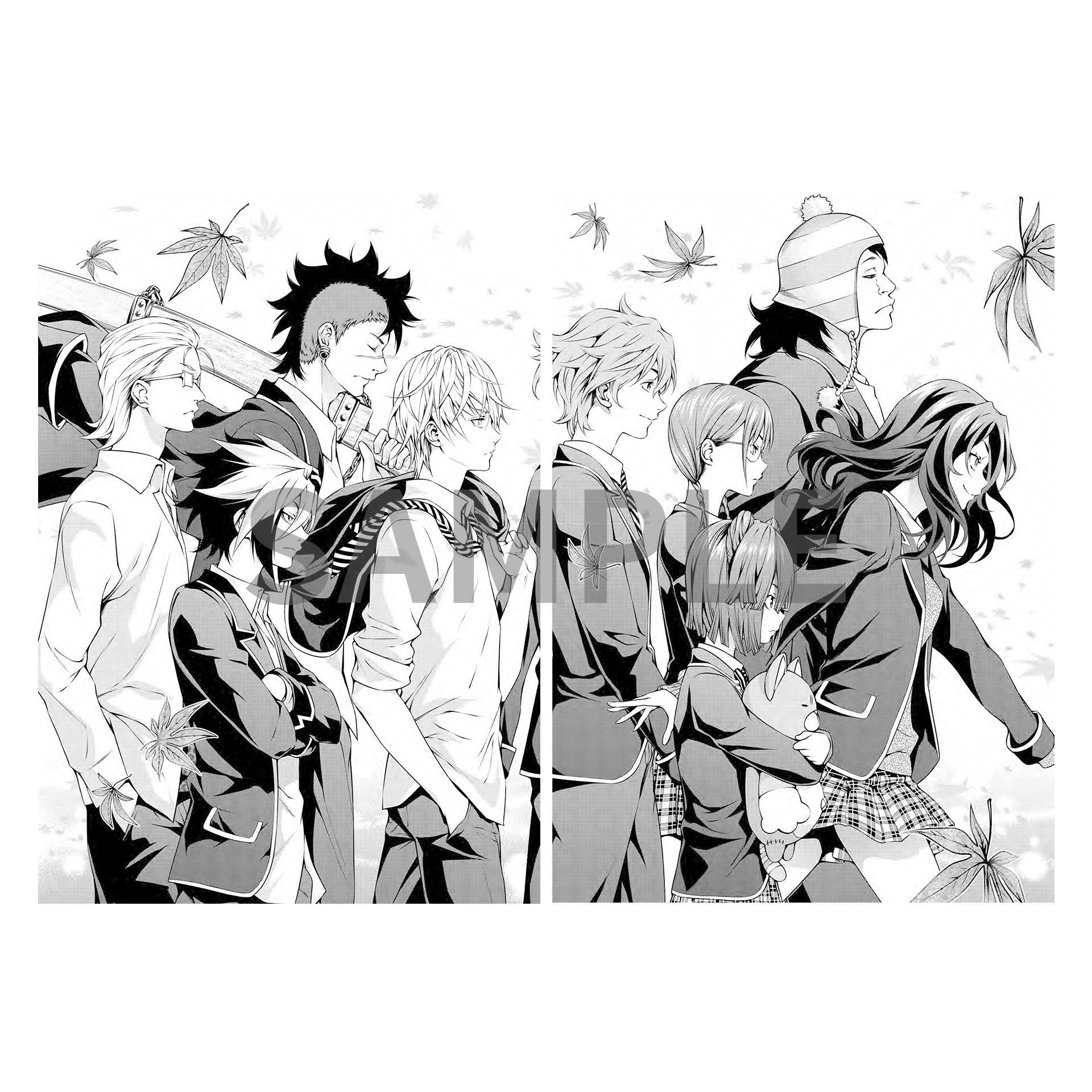 食戟のソーマ モノクロ出力2枚セット #118 遠月十傑【KOTOWARI ONLINE