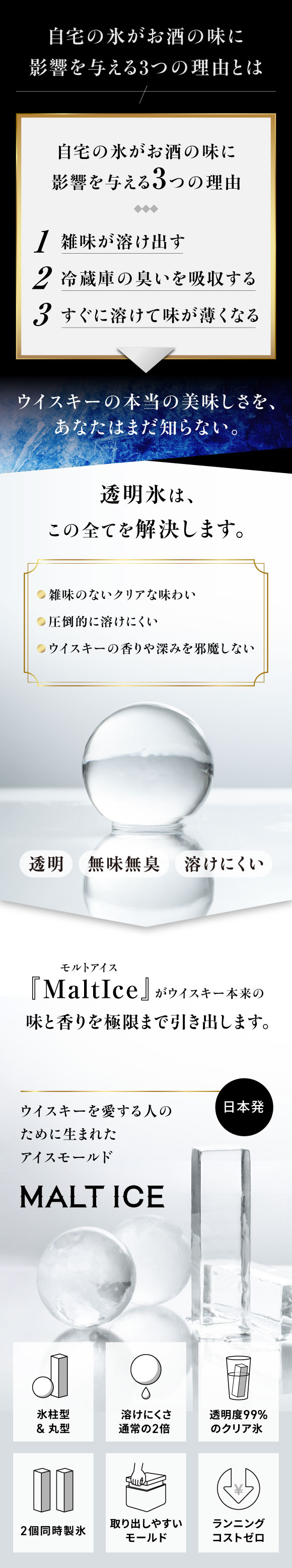 ハイボールの常識が変わる】自宅で究極の透明氷が作れる製氷器
