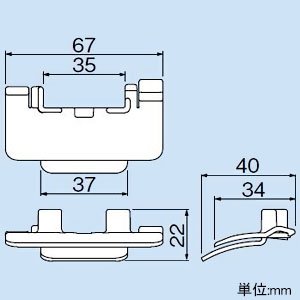 PDK-I (因幡電工)｜PDK 切り欠き補強部材｜エアコン部材｜電材堂【公式】