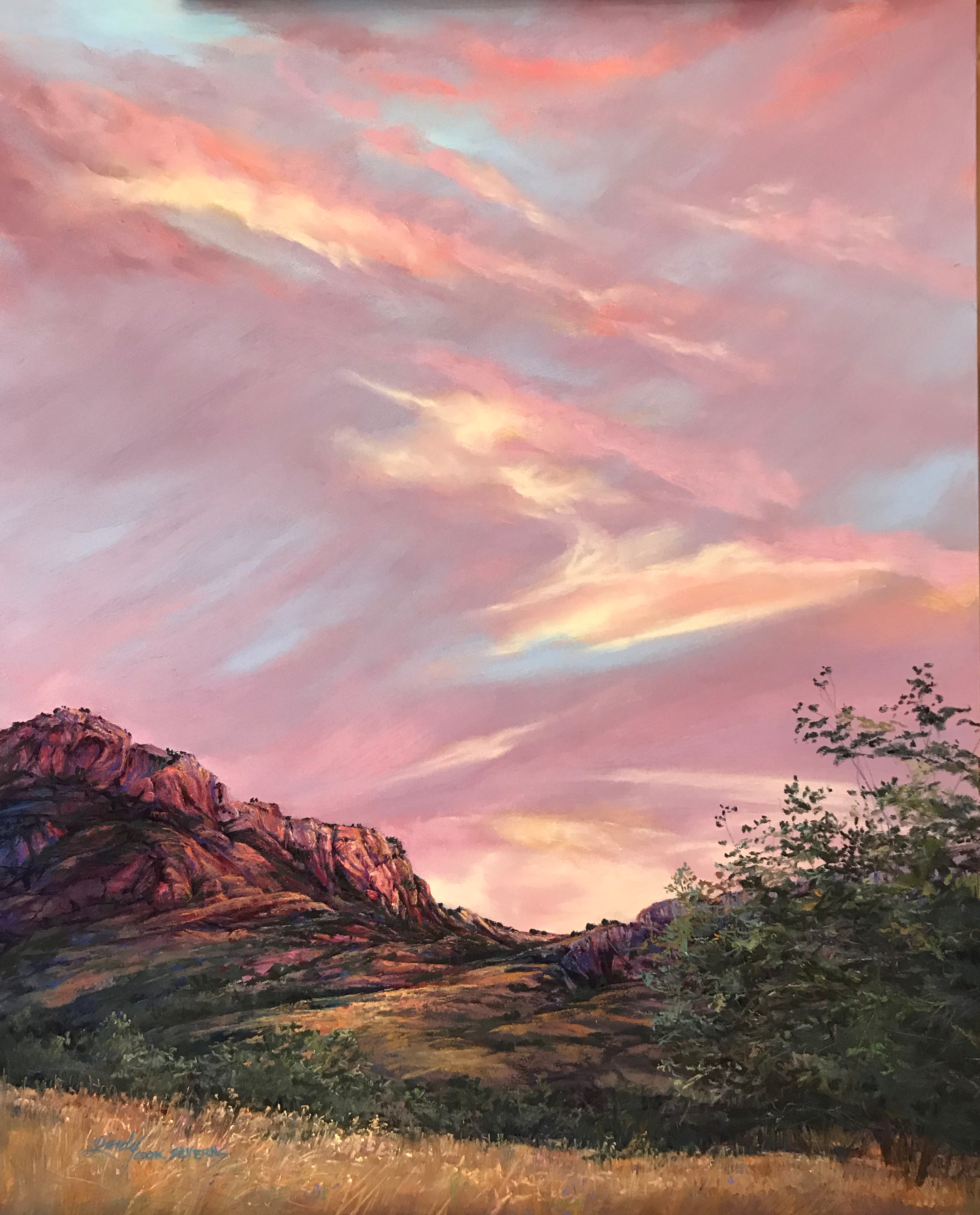 Lindy C Severns Art | Indian Summer Joy, Mountain Sunset original