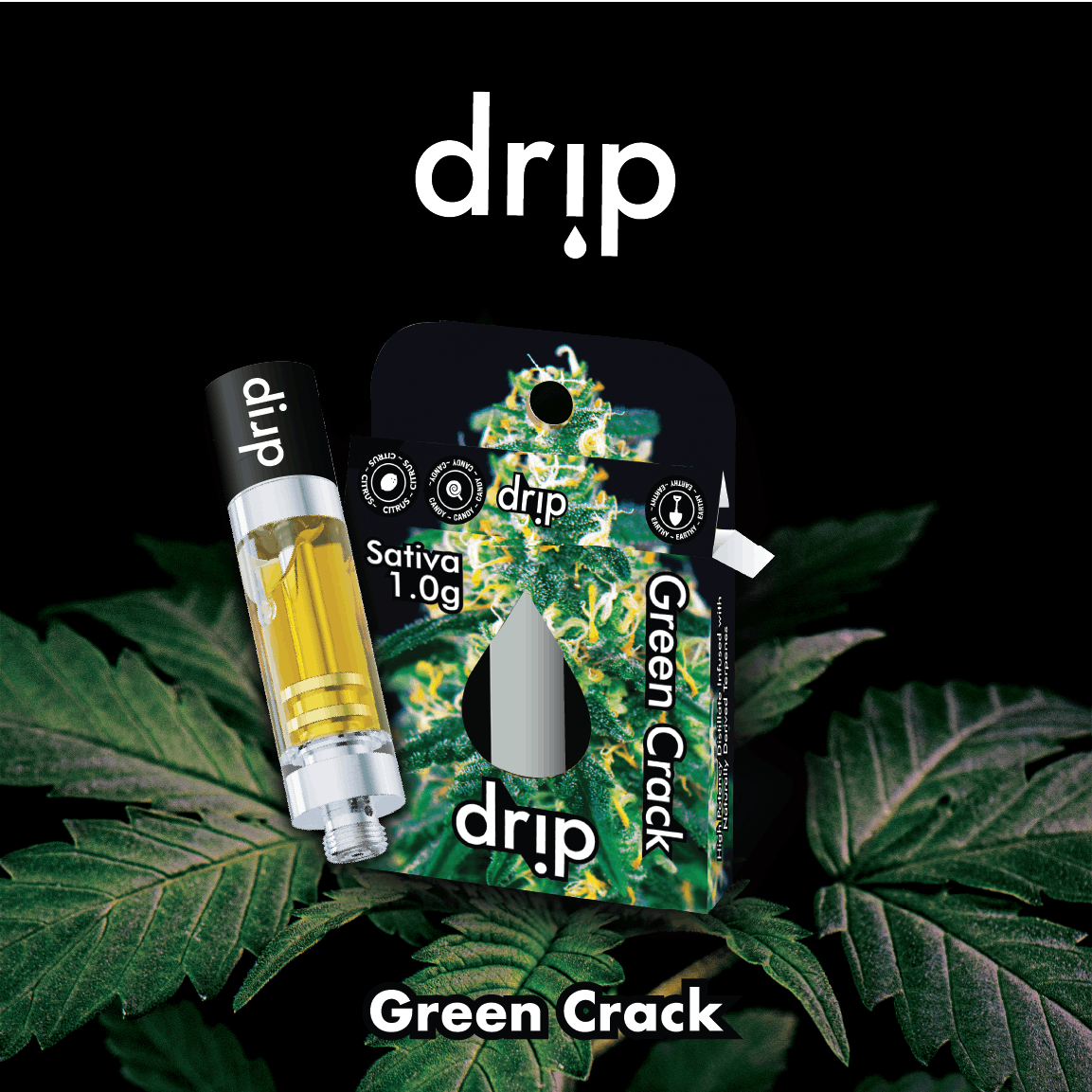Drip Green Crack Cartridge | 1g - Puff Cannabis Dispensary in MI